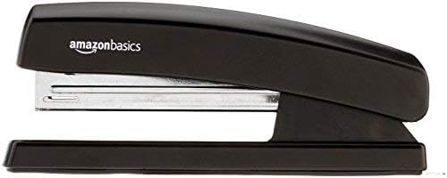 Basics Stapler with 1000 Staples, Matte Black