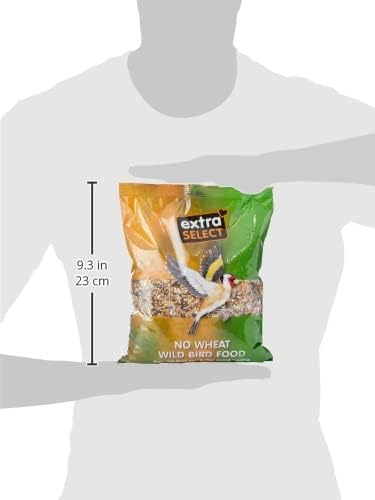 Extra Select No Wheat Wild Bird Food: Wheat Free Bird Seed for All Seasons, mixed Bird Feed - 1kg