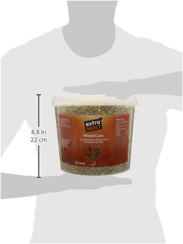 Extra Select Mixed Corn Poultry Feed Tub, 5 Litre (packaging may vary)