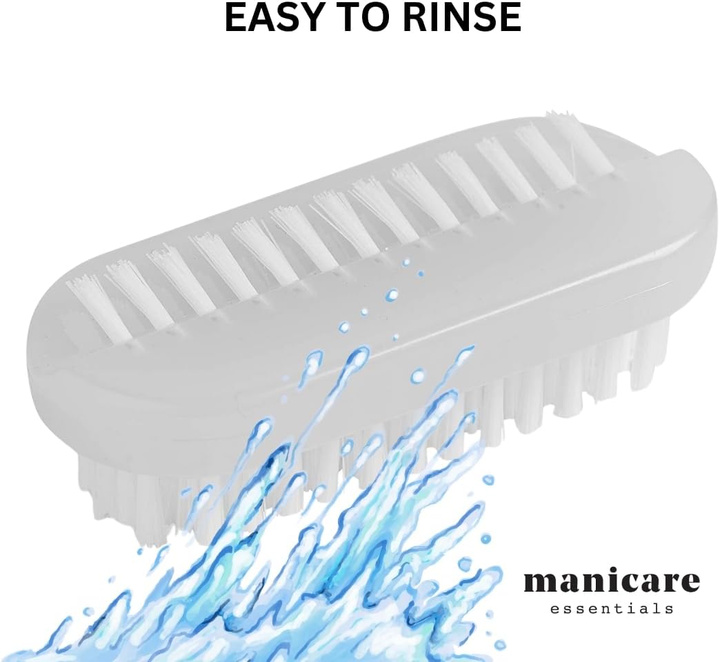 Manicare Plastic Nail Brush, Hygienic Hand, Fingertip, Nail Cleaning Brush, Scrubbing Brush To Clean Under Nail Dirt Grime And Grease, Firm Strong Bristles, Fingernails, Toenails, Home, Garden, Salon