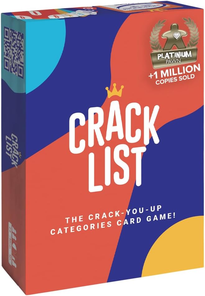 CRACK LIST – Fast-Paced Category Card Game | Ages 10+ | 2–8 Players | 30-Min Game | Fun for Families, Friends & Parties | Great Travel Game & for Game Nights | Kids & Adults
