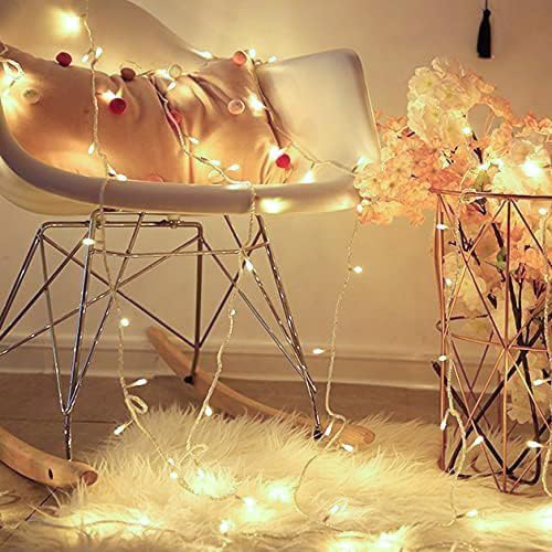 Gresonic100/200/300/400LED Fairy Lights,8 Modes Timer String Lights for Bedroom Plug in,Warm White Outdoor Garden Lights Mains Powered Waterproof for Indoor,Party (100LED, 8 Modes Warm White)