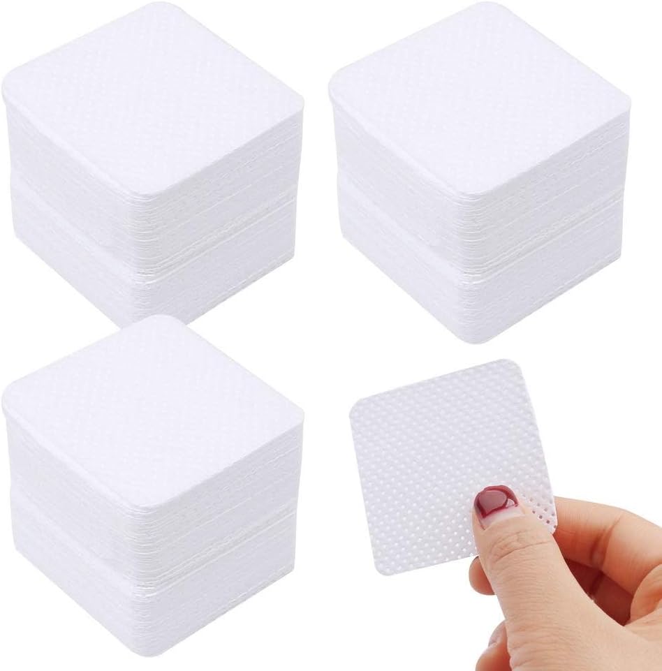 300 Pcs Lint Free Wipes For Nails, Nail Wipe Pads Lint Free Wipe Nail Art UV Gel Polish Absorbent Remover Wipes for Diy Nails