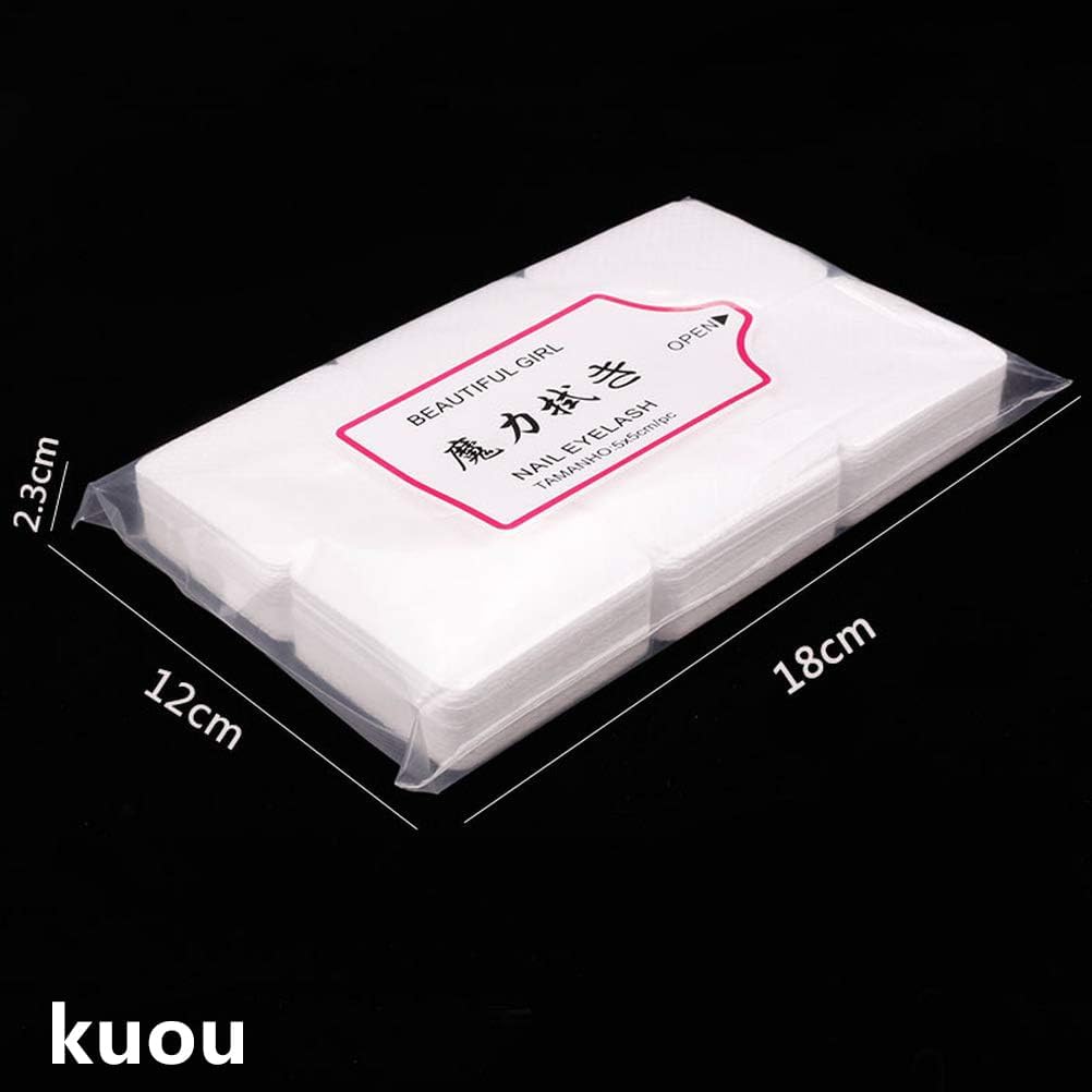 300 Pcs Lint Free Wipes For Nails, Nail Wipe Pads Lint Free Wipe Nail Art UV Gel Polish Absorbent Remover Wipes for Diy Nails