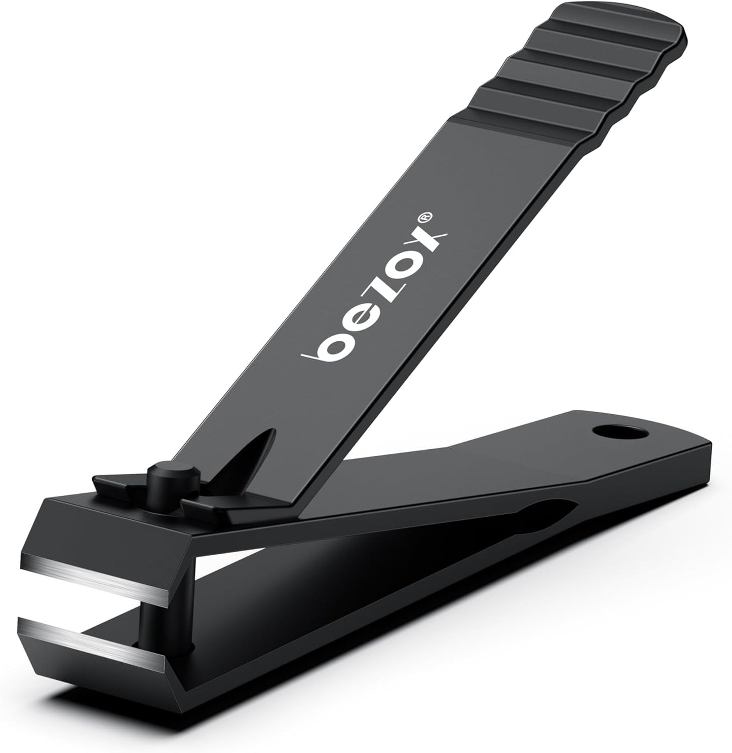 BEZOX Heavy Duty Straight Blade Nail Clippers for Thick Toenails, Professional Stainless Steel Fingernail Toenail Clippers Trimmers - Thick Wide Jaw Toe Nail Clippings