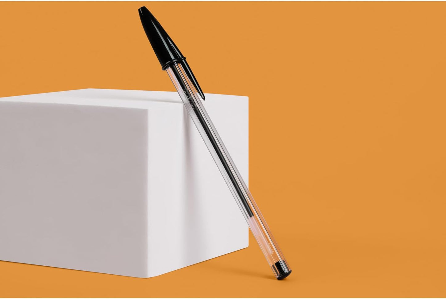 BIC Cristal Original Smudge Free Ballpoint Pens, Ideal for School, Black, Medium Point (1.0mm), Pack of 50