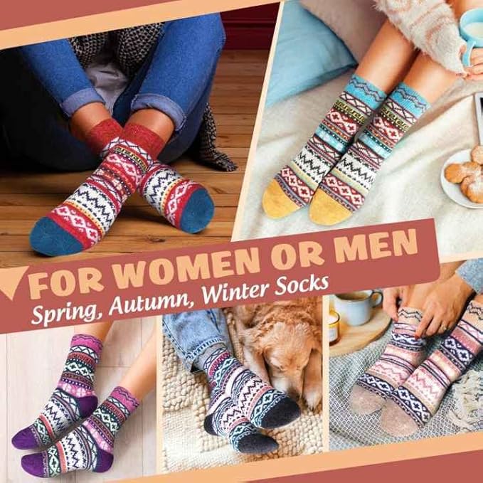 Christmas Gifts for Women – Thermal Winter Warm Socks (Size 4–7), Cosy Soft Ladies Socks for Mum, Wife, Sister, Grandma, Teen Girls – Perfect Xmas Stocking Fillers & Gift Ideas