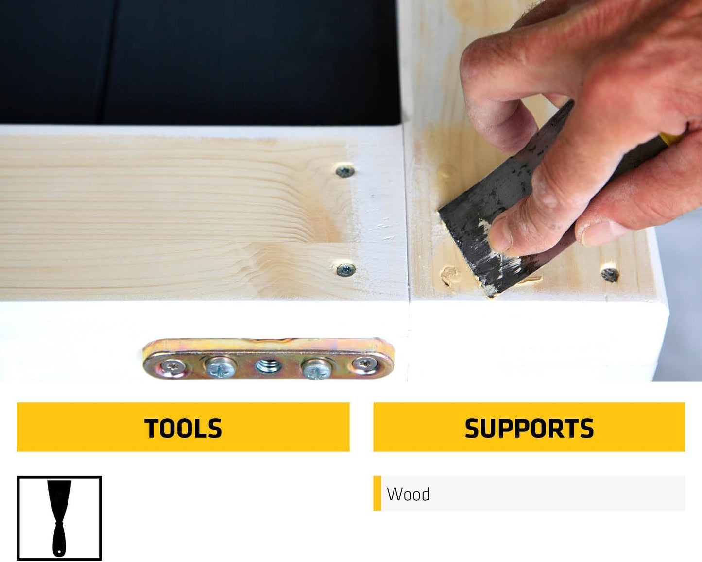 Everbuild Multipurpose Wood Filler – Suitable for Indoor and Outdoor Use – Sandable – Light Stainable – 250ml