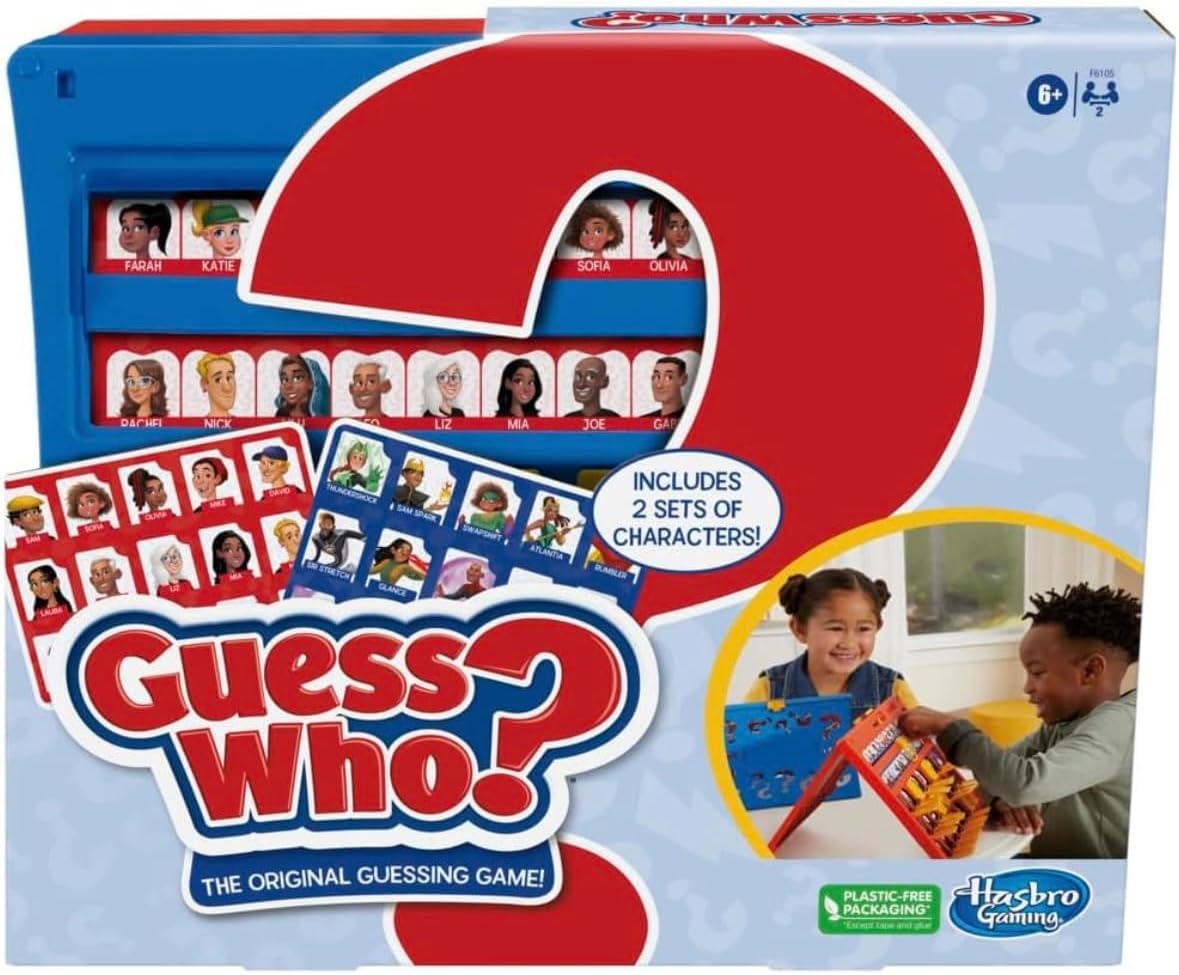 Guess Who?, Board Games for Kids, Fun Family Game for 2 Players, Party Games, Ages 6+