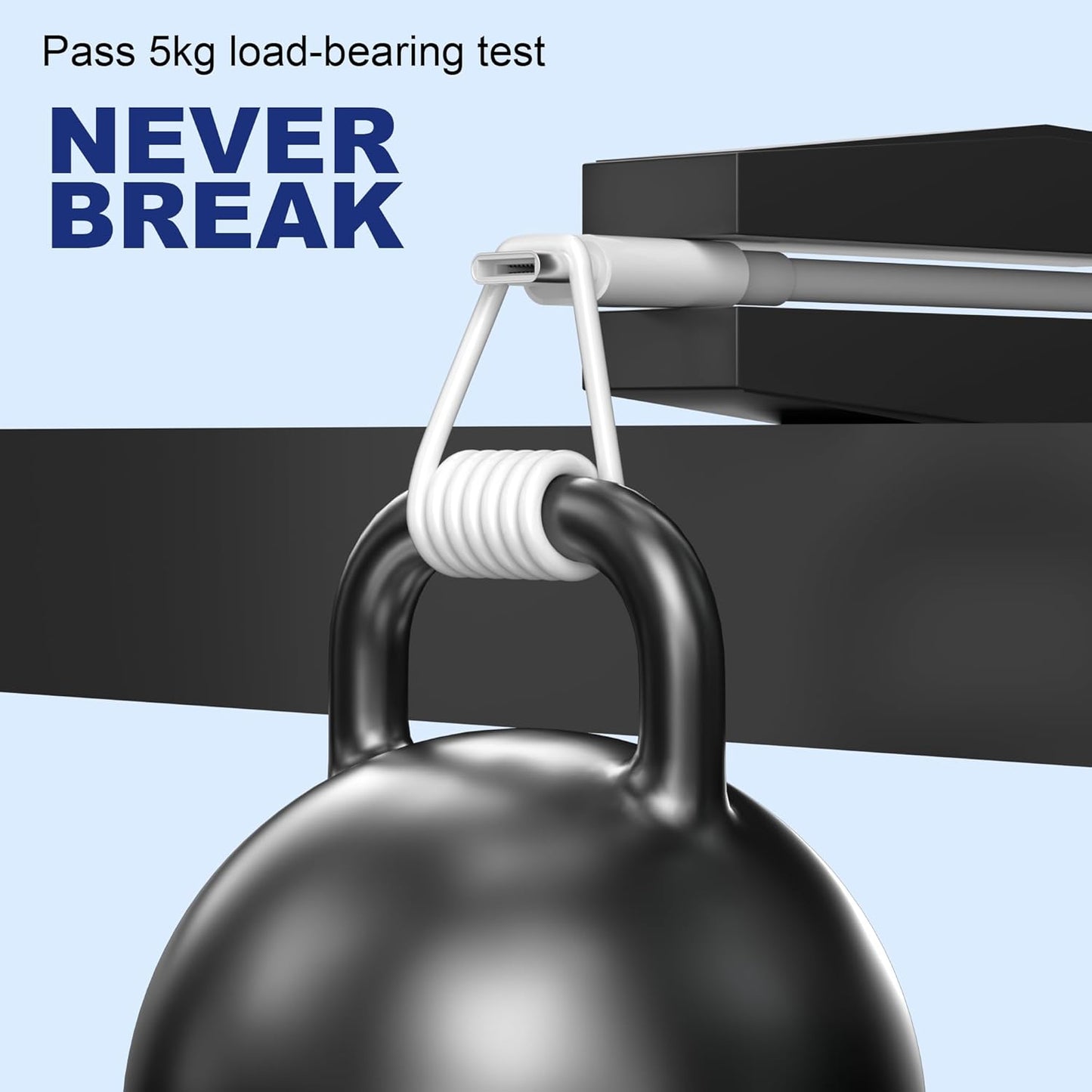 USB C Charger Cable 3Pack, USB A to USB C Cable 2M, Type C Charger Cable Fast Charging for iPhone 15 16/Plus/Pro/Pro Max, for Samsung Galaxy S22 S21 S8 S9 Note 10 9 - White