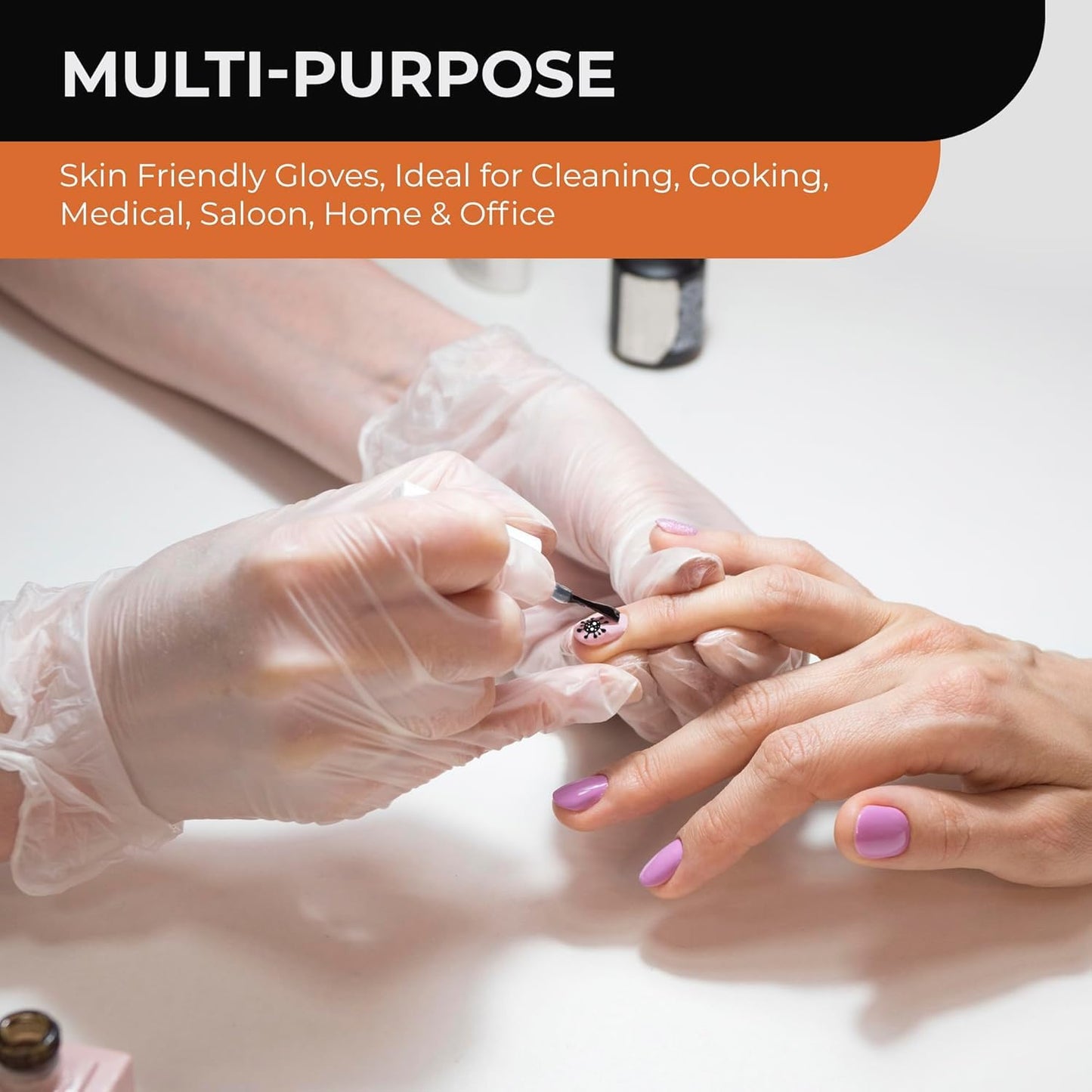 K-MART Clear Vinyl Gloves, packaging may vary - 100 Count - Clear (100, Medium)