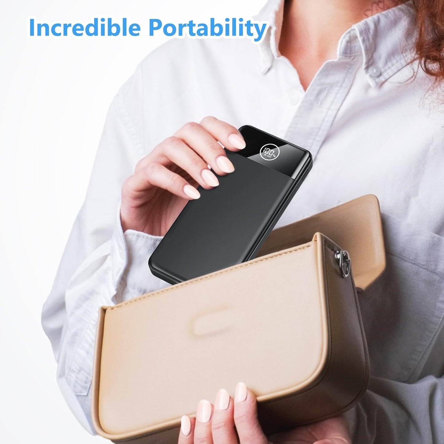 Power Bank Fast Charging 26800mAh, Portable Charger PD22.5W, PD3.0 QC4.0 USB-C/USB-A Output, Phone Battery Pack for iPhone 16 15 14 13 Plus Pro Max Mini, Glaxy