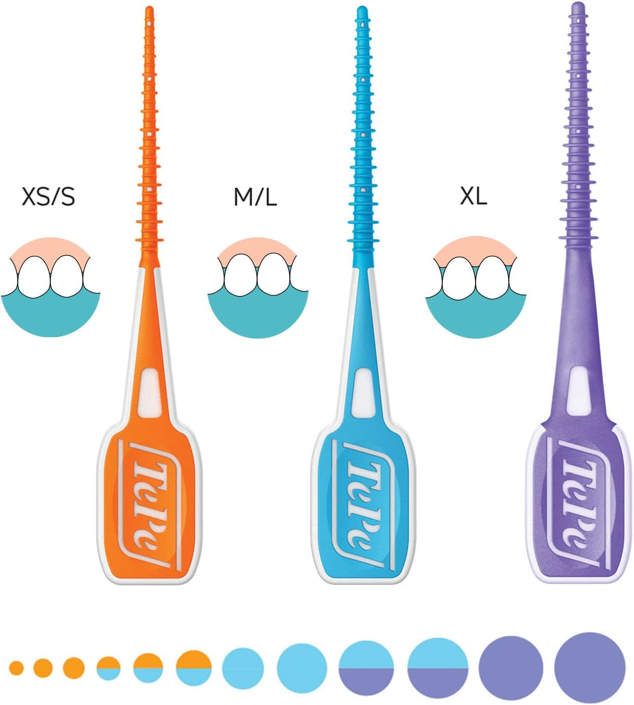 TePe EasyPick Toothpicks, Orange, ISO XS-S, 60pcs, Dental Plaque Removal Tool, efficient and Easy Cleaning Between The Teeth, toothpicks for Narrow Gaps