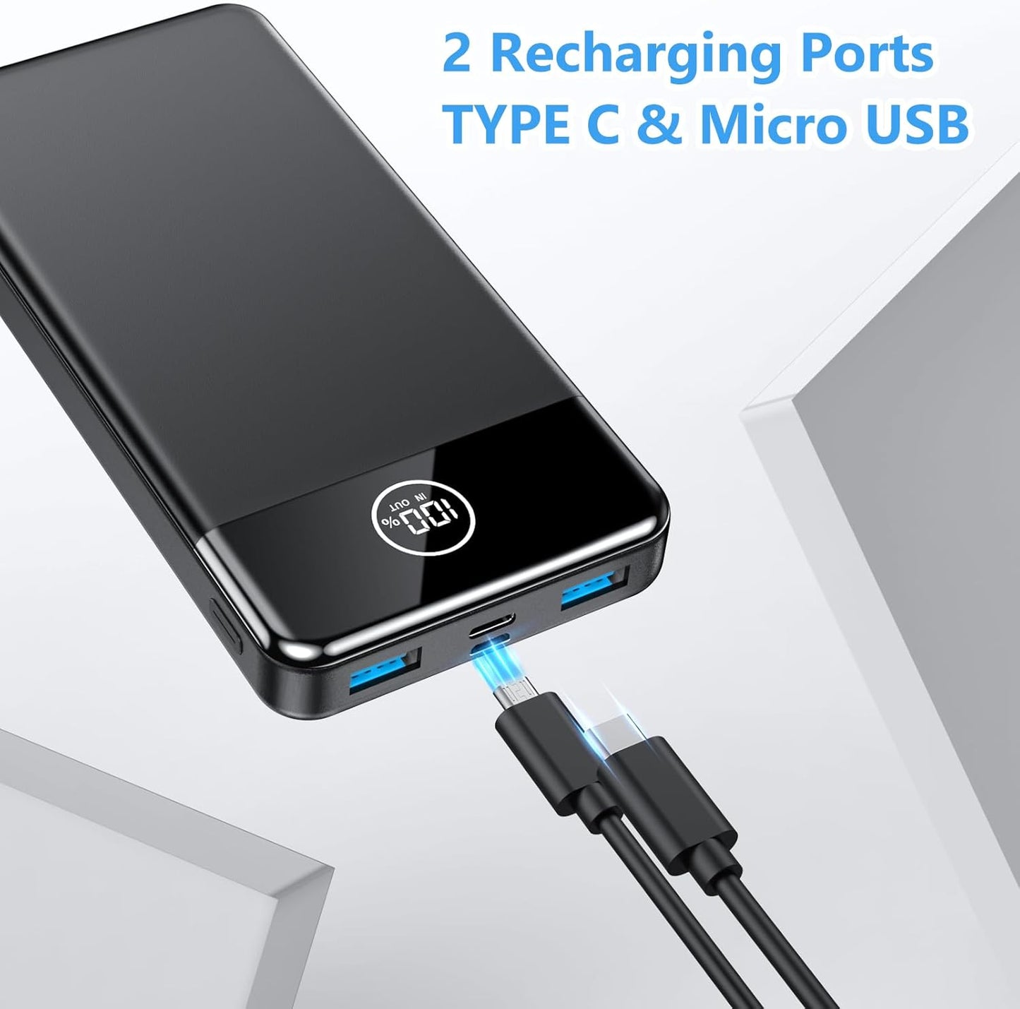 Power Bank Fast Charging 26800mAh, Portable Charger PD22.5W, PD3.0 QC4.0 USB-C/USB-A Output, Phone Battery Pack for iPhone 16 15 14 13 Plus Pro Max Mini, Glaxy