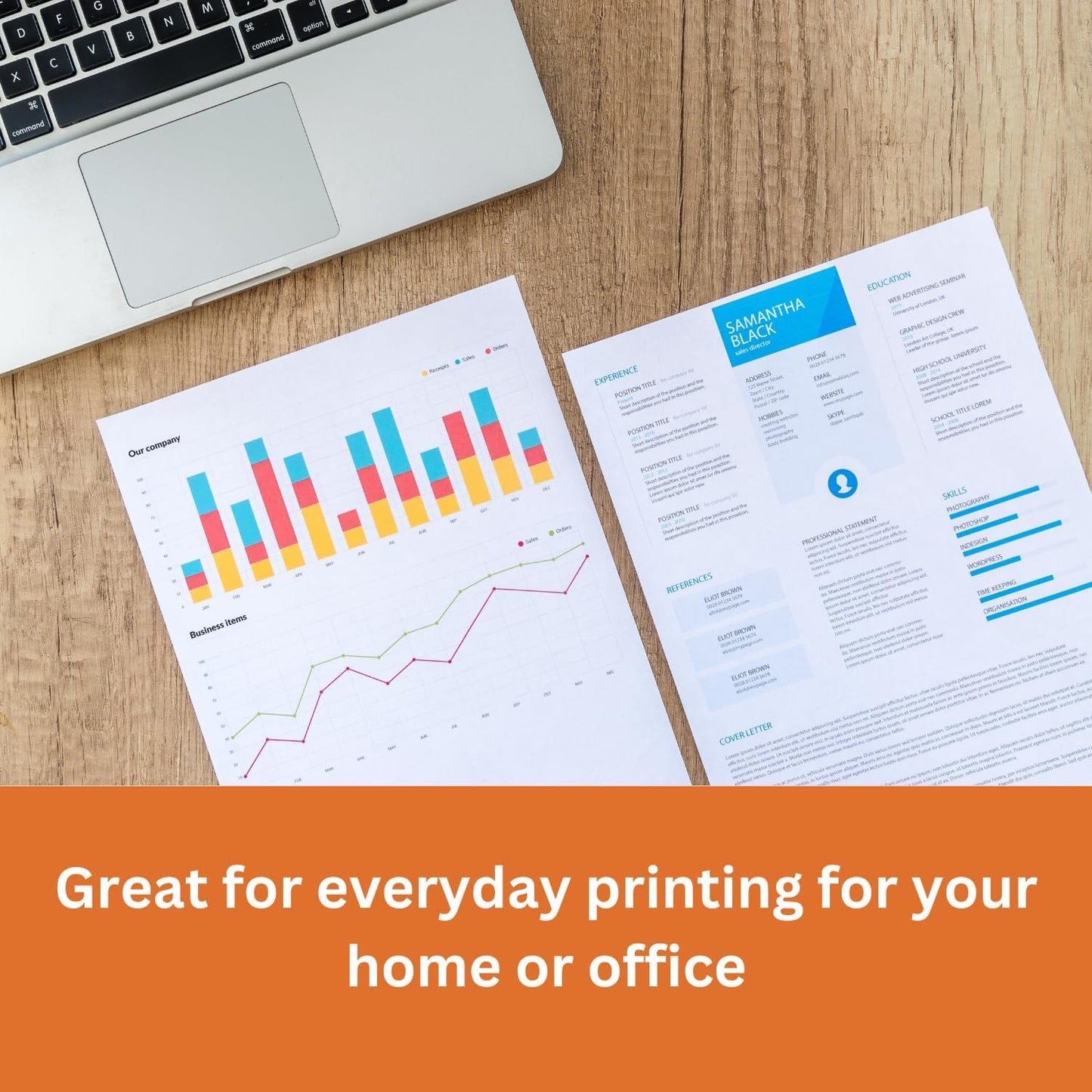 Hawksbill White Copy Paper 80 GSM A4 100 Sheet Pack of Premium Paper for Copier Use, Printing at Office & Home