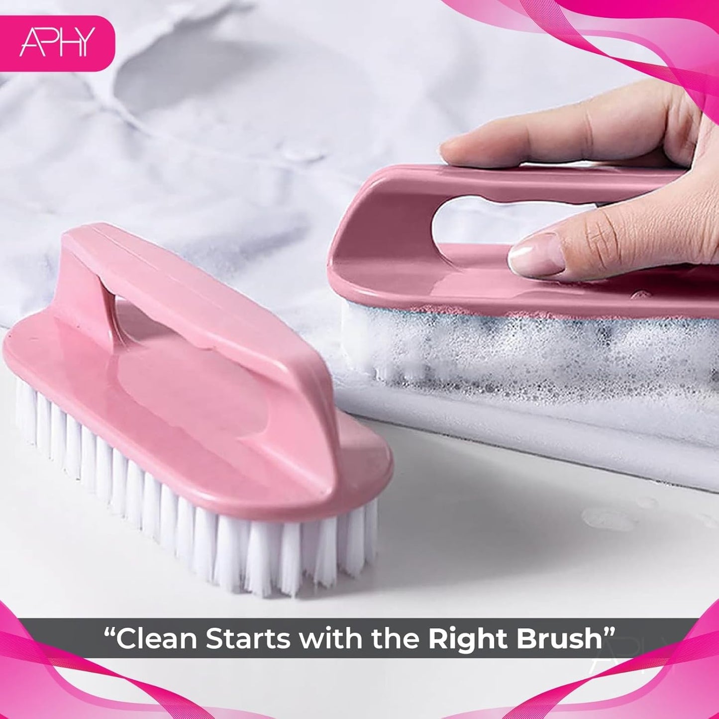 Pink Stuff Carpet & Upholstery Cleaner 500ml + Scrubbing Brush | Tough Stain Remover for Sofas, Carpets, Rugs & Car Interiors | Deep Clean, Easy to Use, Odor-Free & Fast Drying