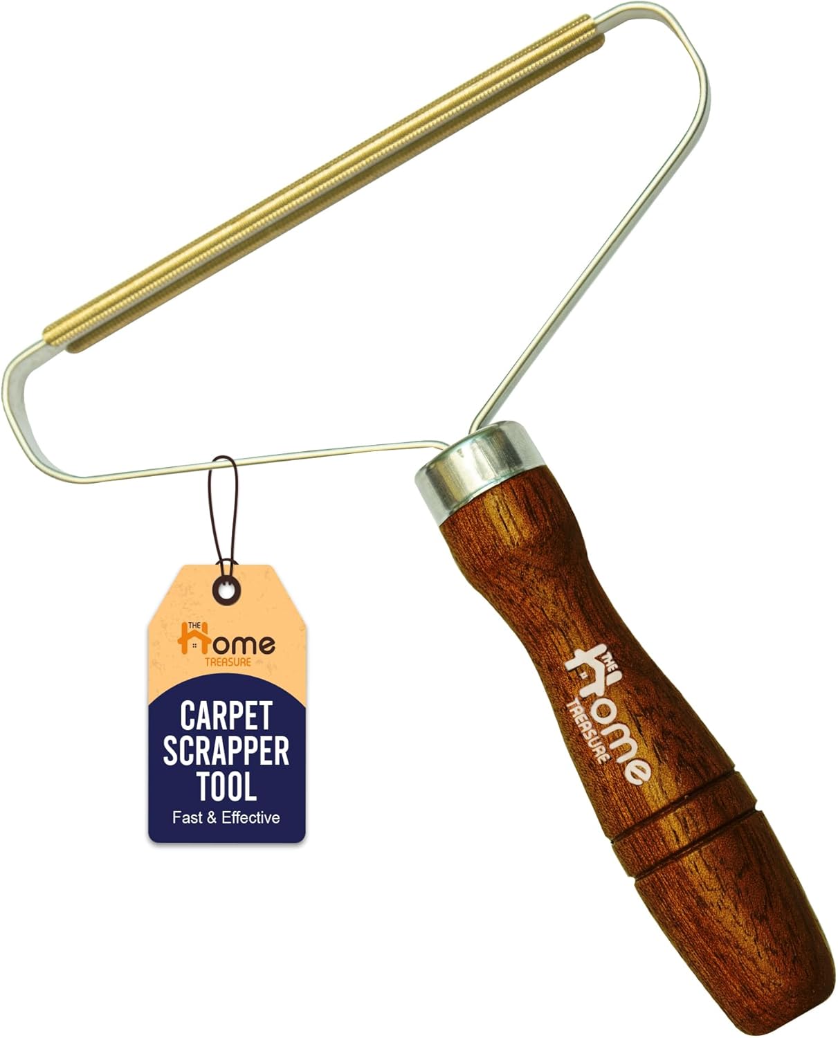 1 Pcs Double-Sided Carpet Scraper Tool & Lint Remover with Ergonomic Elegant Handle | Pet Hair Remover, Carpet Brush & Fabric Depiller for Clothes & Rugs Brush | Perfect for Homes, Cars & Workspaces