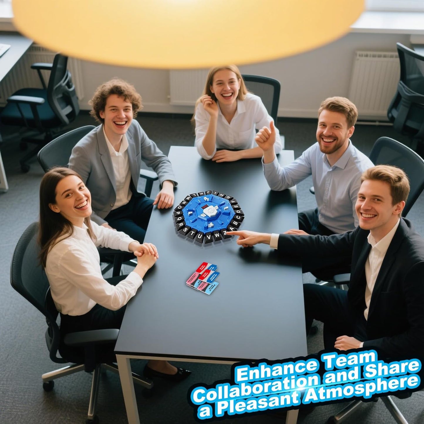 Word Game Family Board Games for Kids & Adults with 2 Modes,220 Topic Categories 24 Letters Pressing Game,Fun Fast-Paced Puzzle Games for Boys Girls Age 3+, 2-8 Players,Christmas & Birthday Gifts,Blue