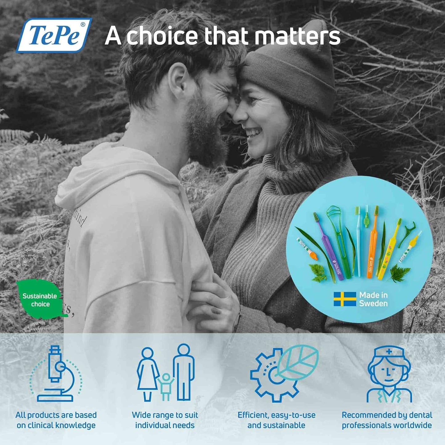 TePe EasyPick Toothpicks, Orange, ISO XS-S, 60pcs, Dental Plaque Removal Tool, efficient and Easy Cleaning Between The Teeth, toothpicks for Narrow Gaps