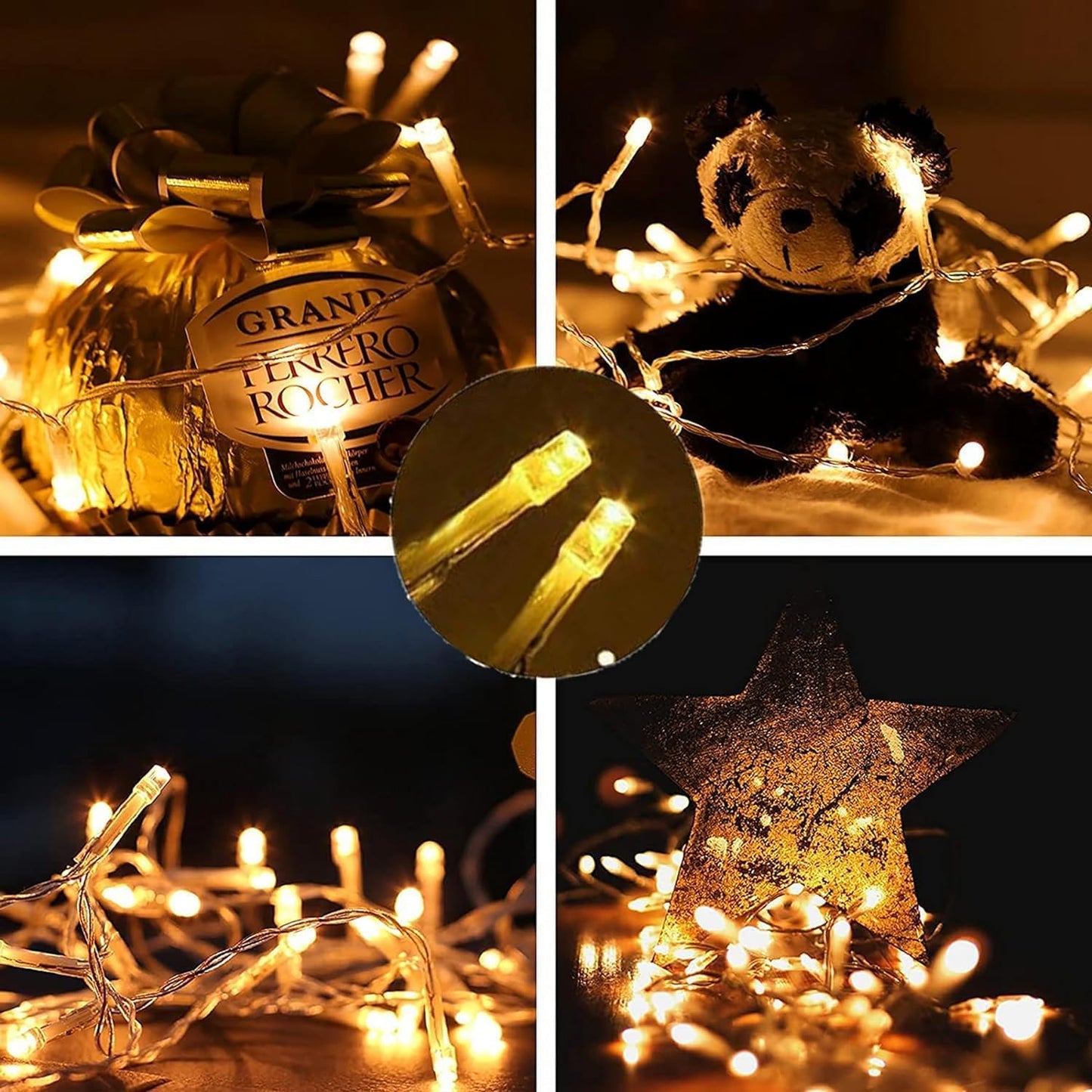 String Lights Mains Powered, 120 LED 12M/40Ft Fairy Lights Waterproof,with 8 Modes Remote Control Fairy Lights Indoor/Outdoor for Garden, Gazebo, Party, Wedding, Christmas Decorations (Warm White)