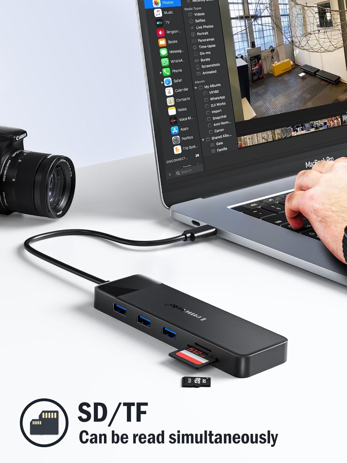Docking Station USB C Hub 3*Display- 10 in 1, Lemorele USB C Dock 2*HDMI Adapter 4K, 3 USB 3.0/2.0, VGA, PD 100W, Audio, SD/TF, for HP Laptops, ThinkPad, MacBook, Surface