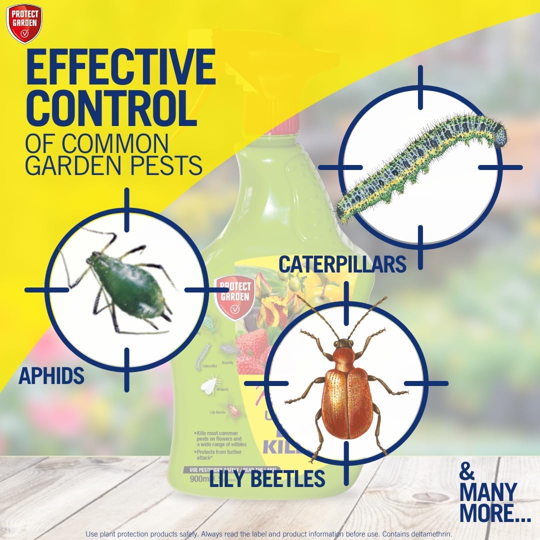 Provanto Ultimate Bug Killer, 1L - Fast Acting Bug Spray with Up To 2 Weeks Protection From Pests, Contact Insecticide for Indoor & Outdoor Plants