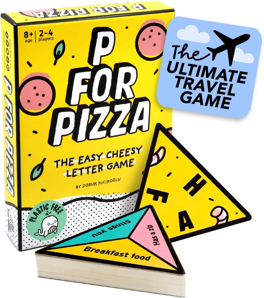 Big Potato P for Pizza Travel Game: Fast-Paced Family Card Game for Kids & Adults | Fits In Your Pocket - Play Outdoors