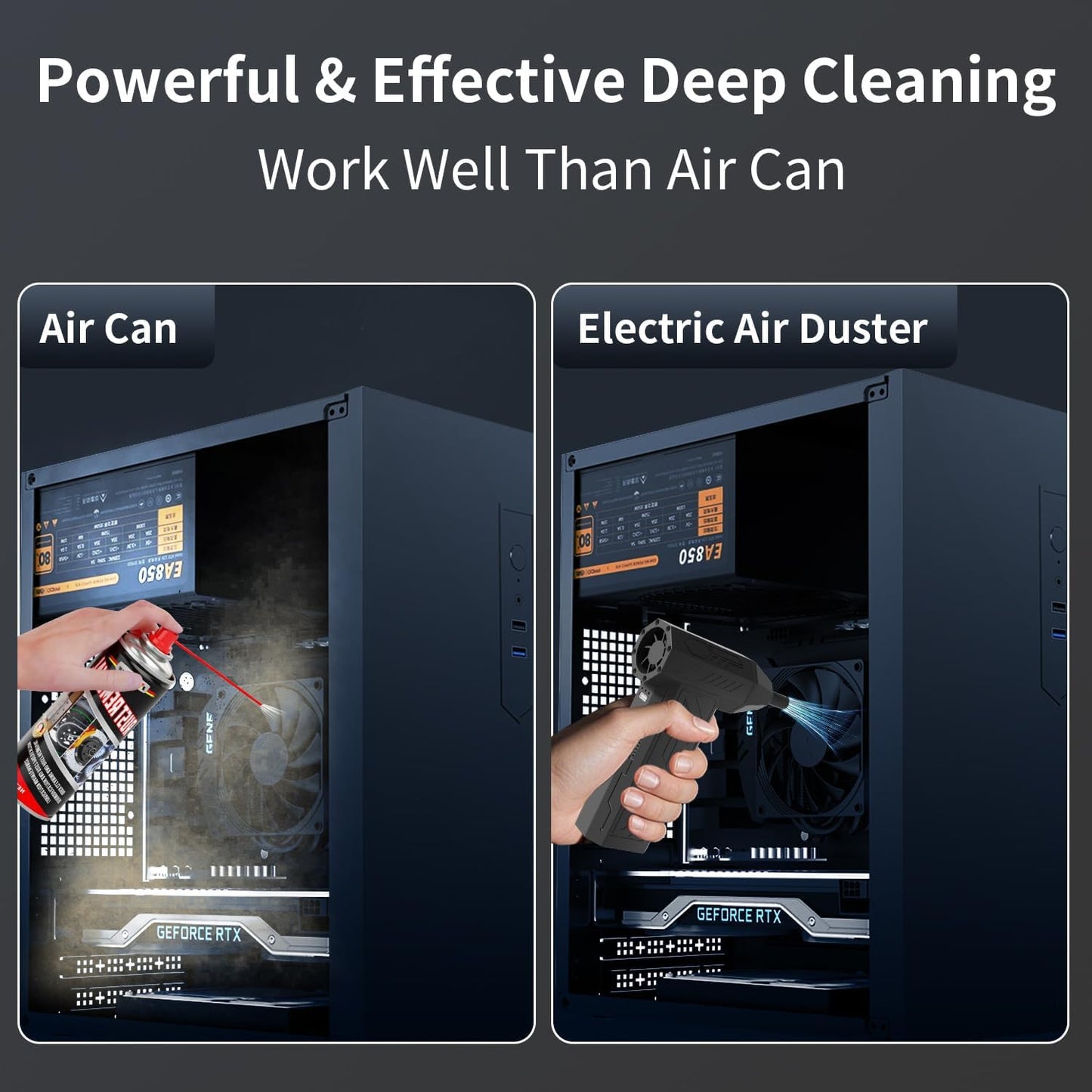 Portable Air Duster Cleaner – 4-Speed Adjustable Cordless Air Blower for PC, Keyboard, Car & Outdoor Cleaning – 110,000 RPM Power