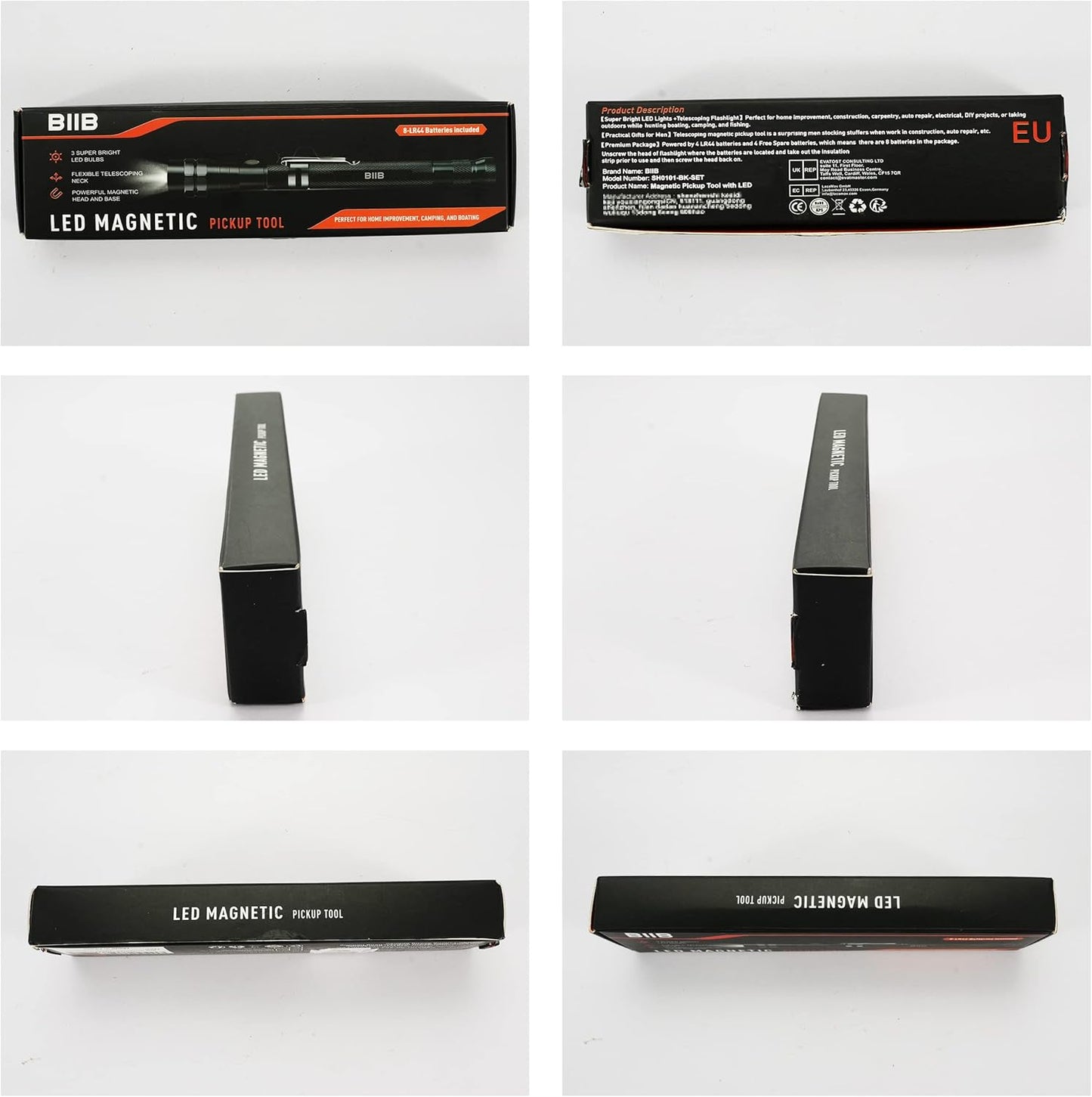 BIIB Gifts for Men, Gadgets for Men LED Magnetic Tool, Stocking Fillers for Men Christmas Gifts for Him, Mens Gifts for Dad Birthday Presents for Men, Secret Santa Gifts for Men Who Have Everything