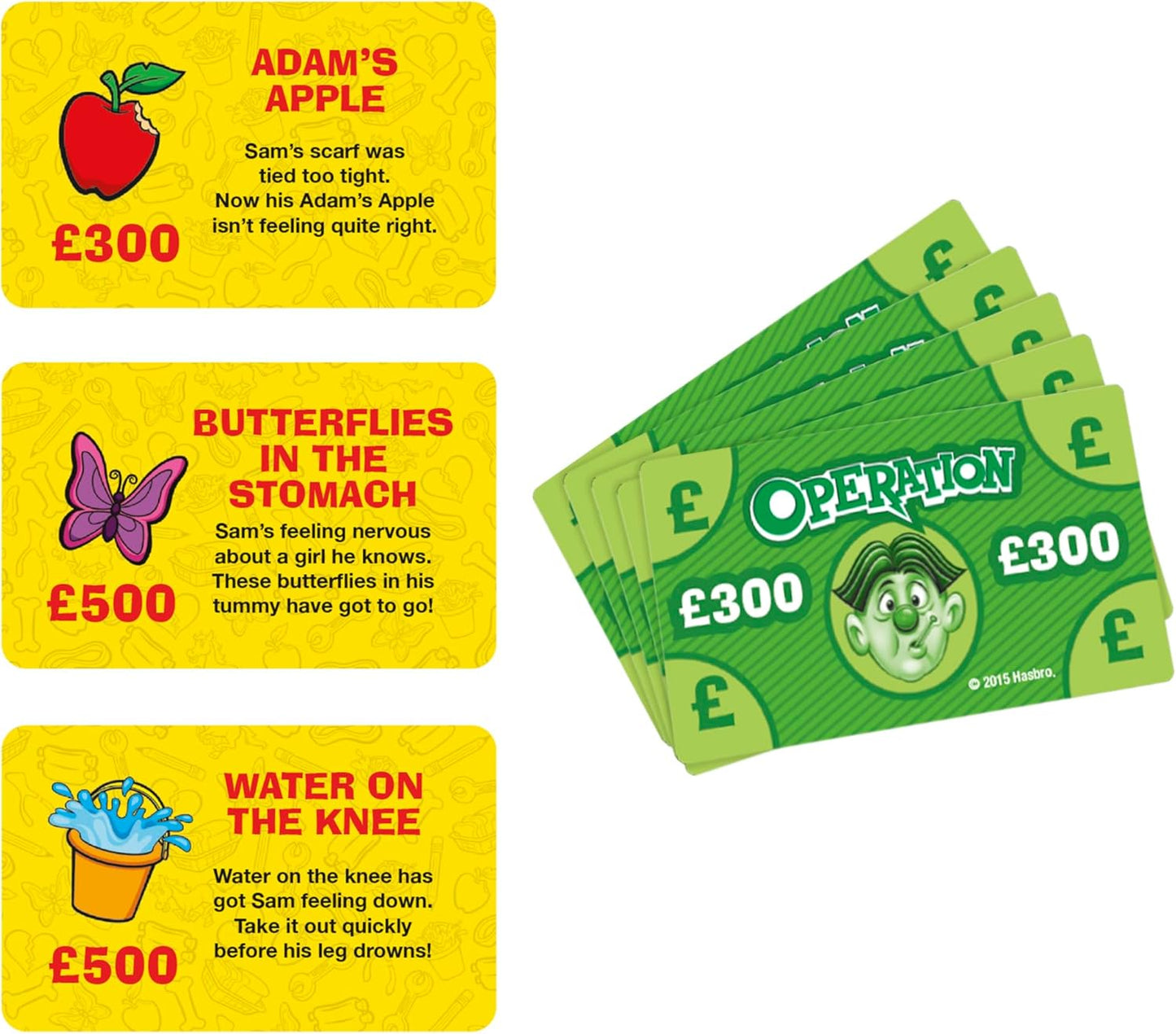 Operation Electronic Board Game with Doctor Cards and Funny Ailments, 1+ Player, Funny Kids' Games, for Boys & Girls aged 6 Plus