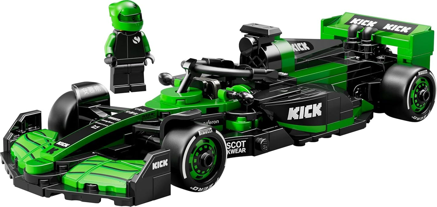 LEGO Speed Champions KICK Sauber F1 Team C44 Race Car Toy with a Collectible Formula 1 Driver Minifigure - Model Kits for 10+ Year Old Boys & Girls or Adult Motorsport Fans 77247