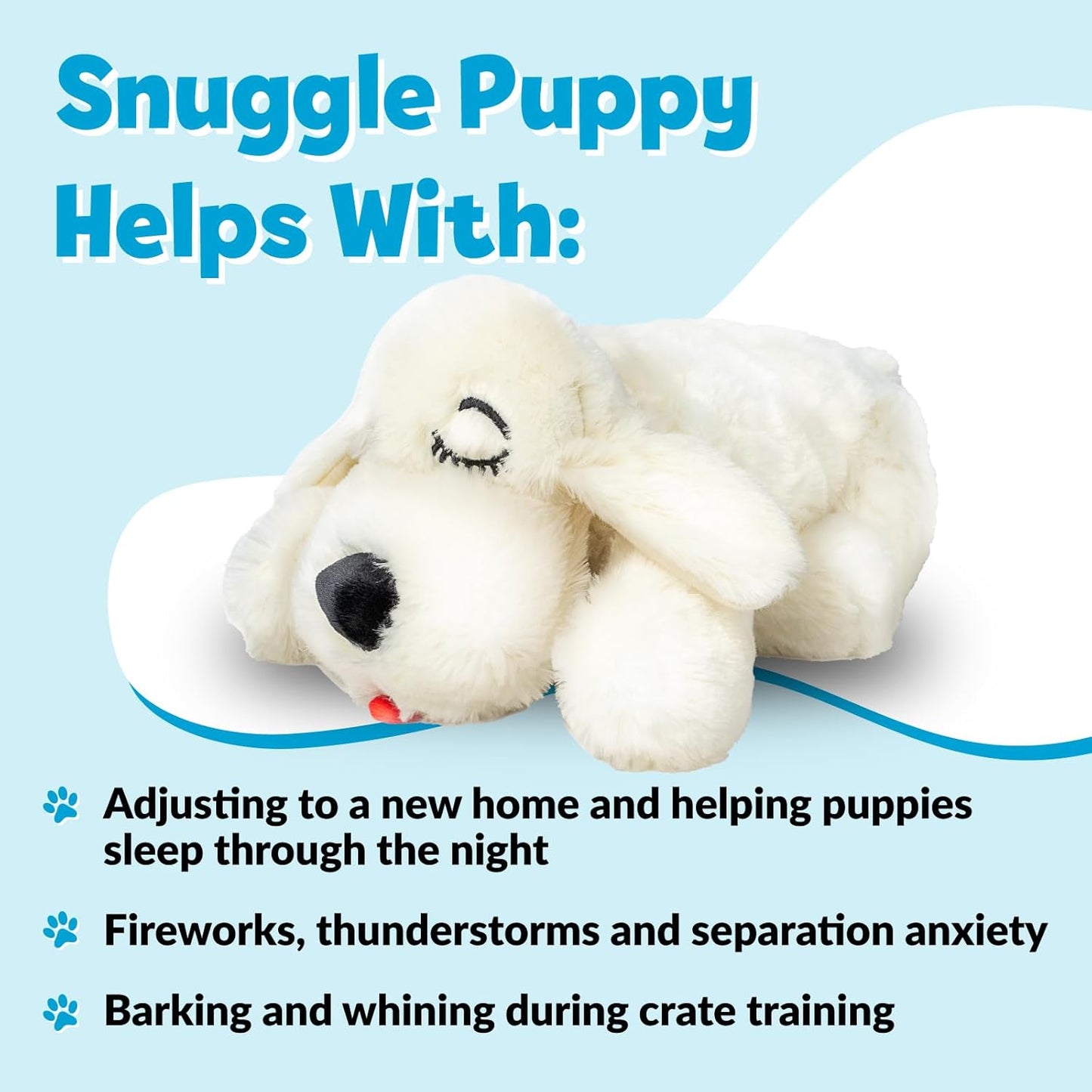 Original Snuggle Puppy Heartbeat Stuffed Dog Toy. Puppy Toy for Anxiety Relief, Calming Aid, and Comfort Toy for Behavioral Training in Golden