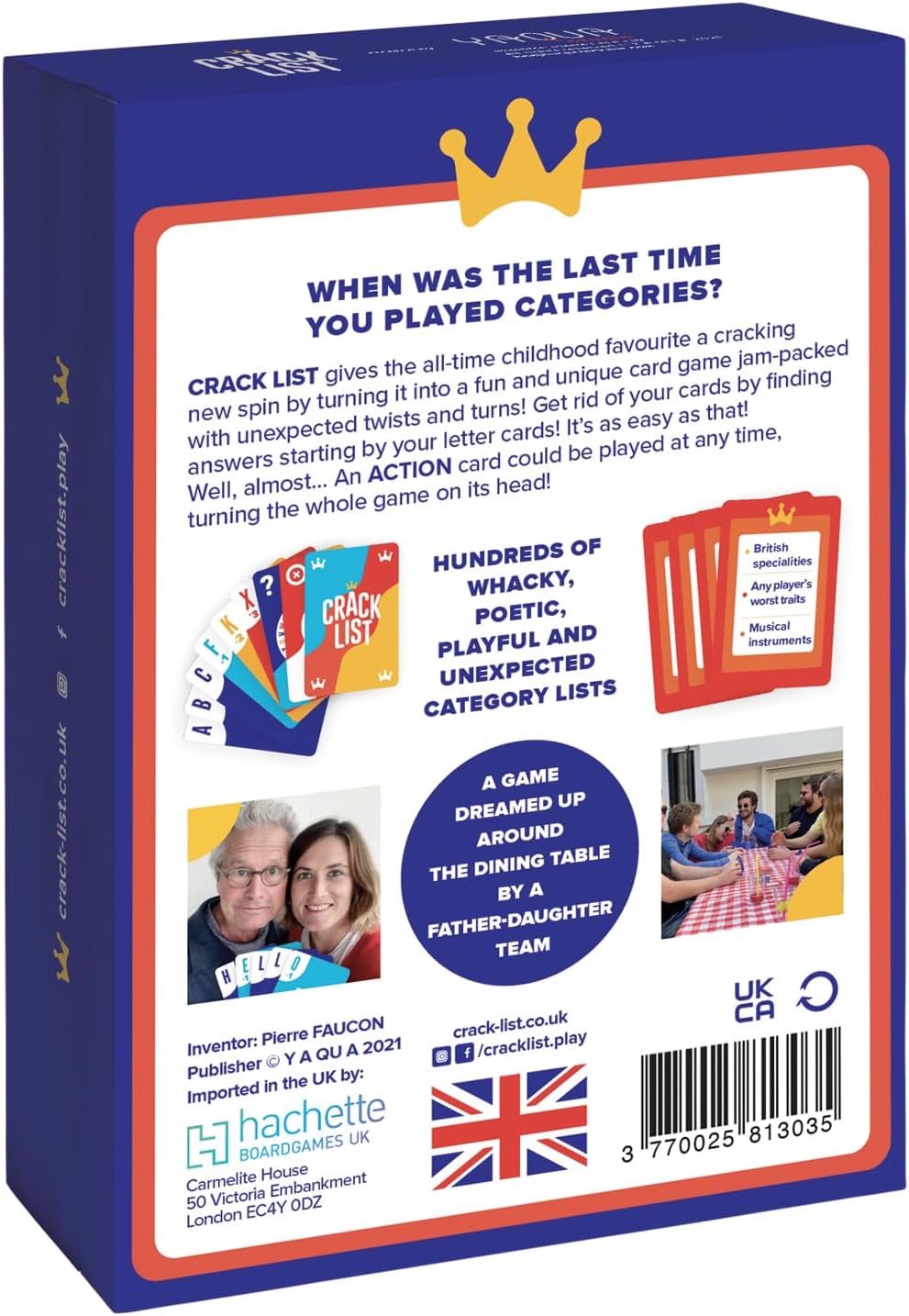 CRACK LIST – Fast-Paced Category Card Game | Ages 10+ | 2–8 Players | 30-Min Game | Fun for Families, Friends & Parties | Great Travel Game & for Game Nights | Kids & Adults