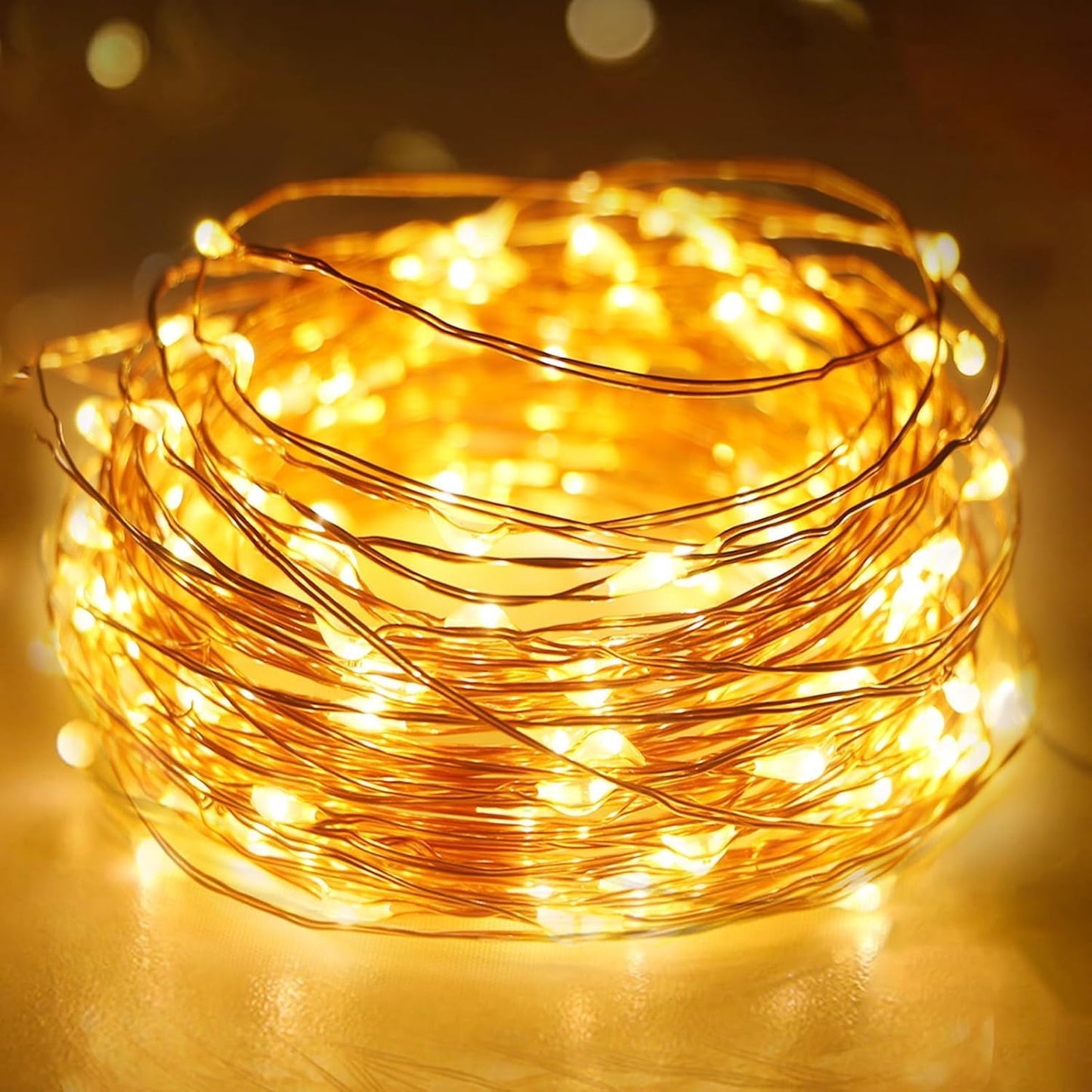 litogo Battery Fairy Lights Indoor with Timer, 3M 30LED String Lights Battery Operated, Waterproof Copper Wire Christmas Lights for Outdoor Bedroom Party Wedding Decorations, Warm White