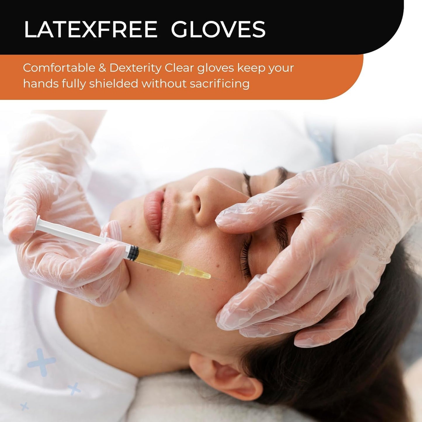 K-MART Clear Vinyl Gloves, packaging may vary - 100 Count - Clear (100, Medium)