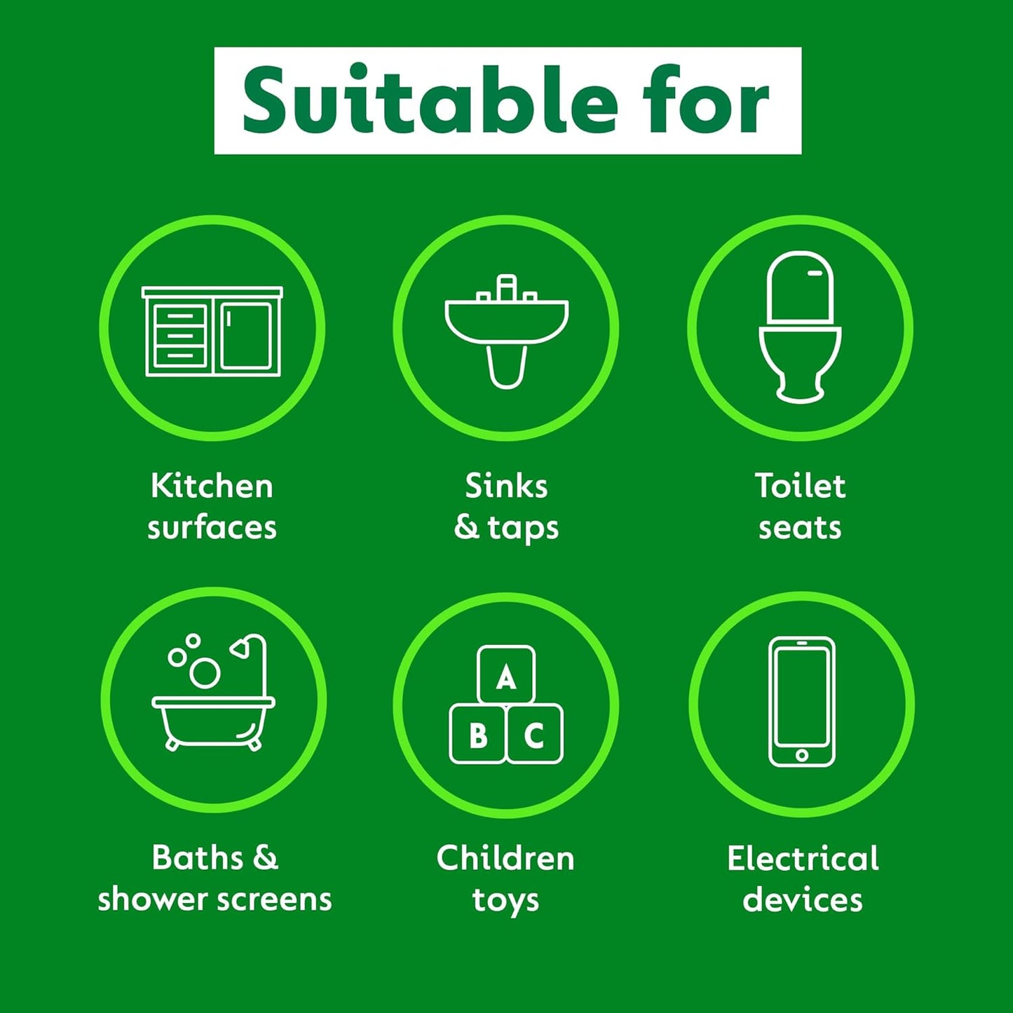 Dettol Antibacterial Multipurpose Cleaning Wipes, Citrus Zest Fragrance, Multipack of 3 x 105 Wipes, Total 315 Wipes