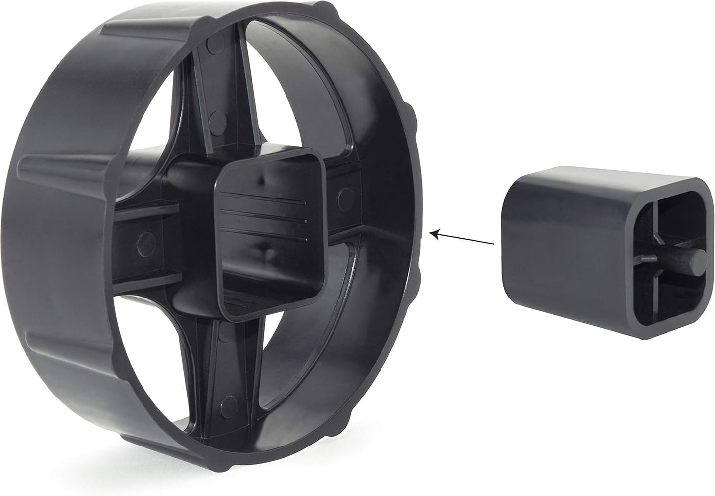 Rapesco 1540 500 Heavy Duty Tape Dispenser with 2 Tape Rolls, Black