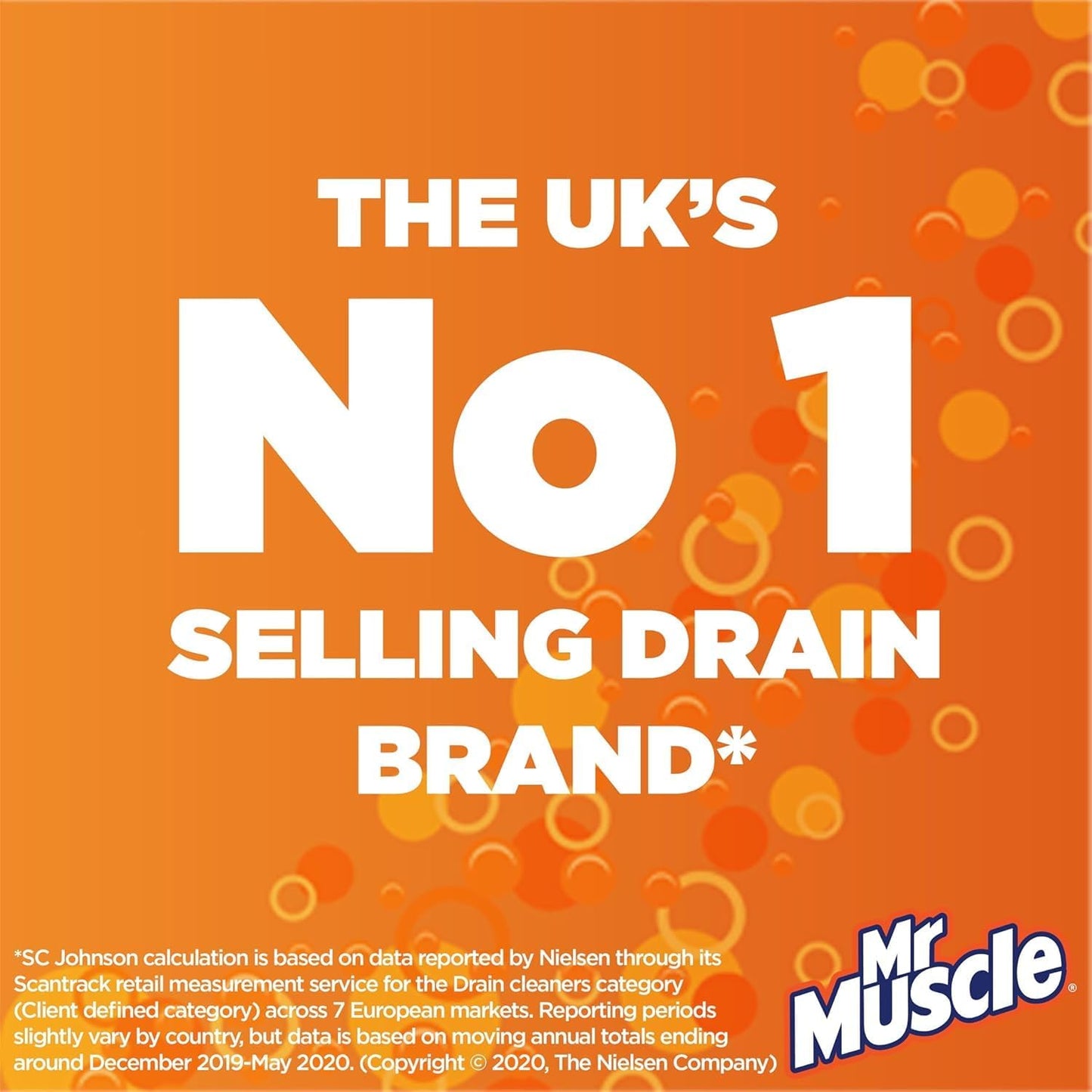 Mr Muscle Drain Unblocker, Sink & Drain Cleaner, Heavy Duty Drain Gel, 2 x 500 ml