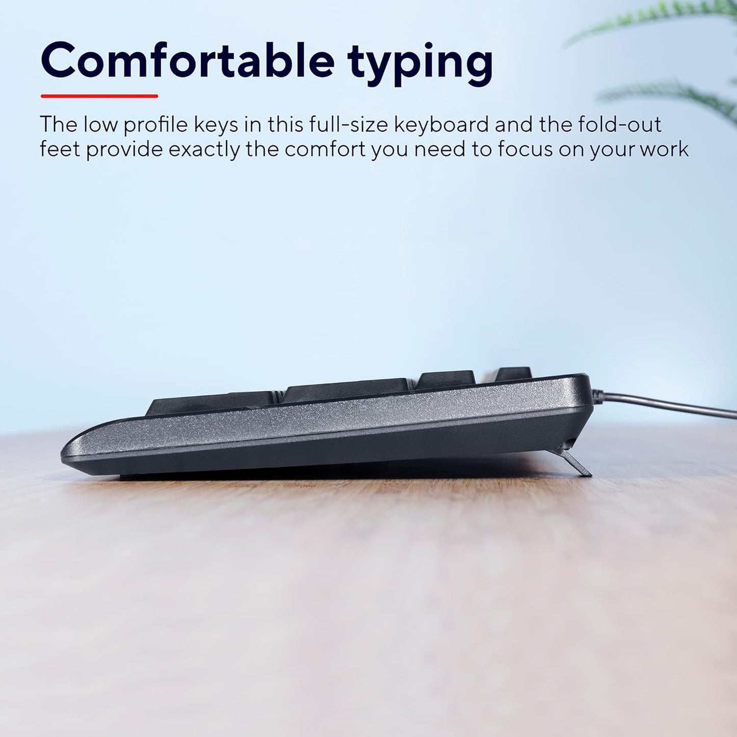 Trust Taro Wired Keyboard and Mouse Set - Qwerty UK Layout, Full-Size Keyboard, Spill-Resistant, 1.8 m Cable, USB Plug and Play, Quiet Combo for PC and Laptop - Black