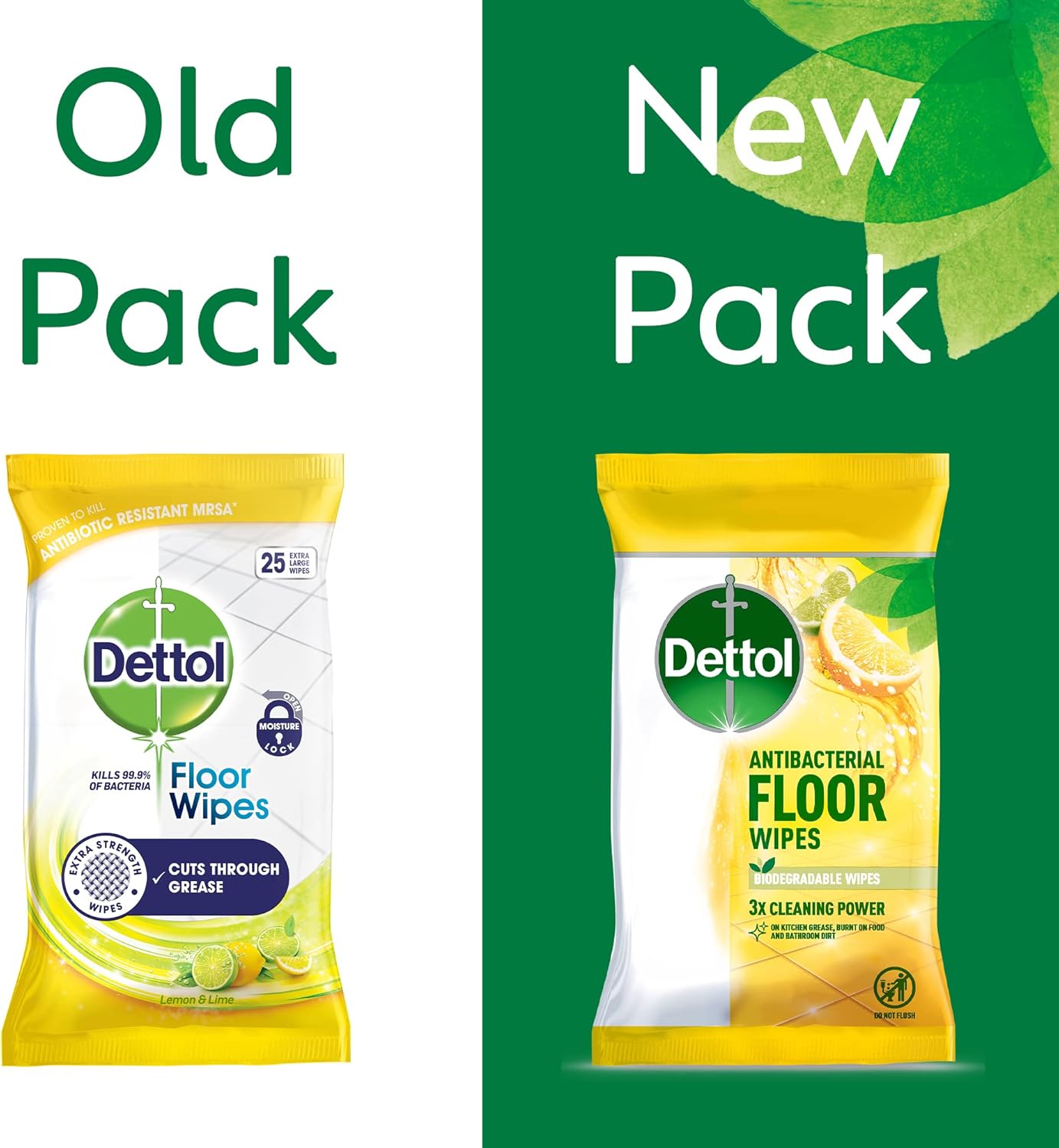 Dettol Antibacterial Citrus Floor Wipes, 150 Biodegradable Disinfectant Sheets (6X25) For Laminate, Wood, Total Clean Freshness