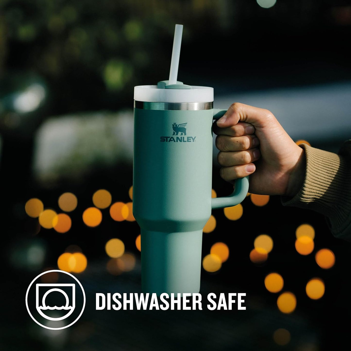 STANLEY Quencher H2.0 Flowstate Tumbler 1.2L - Cold for 11 Hours - Iced for 48 Hours - Metal Water Bottle with Straw, Handle and Lid - Dishwasher Safe - Travel Mug for Cold Drinks