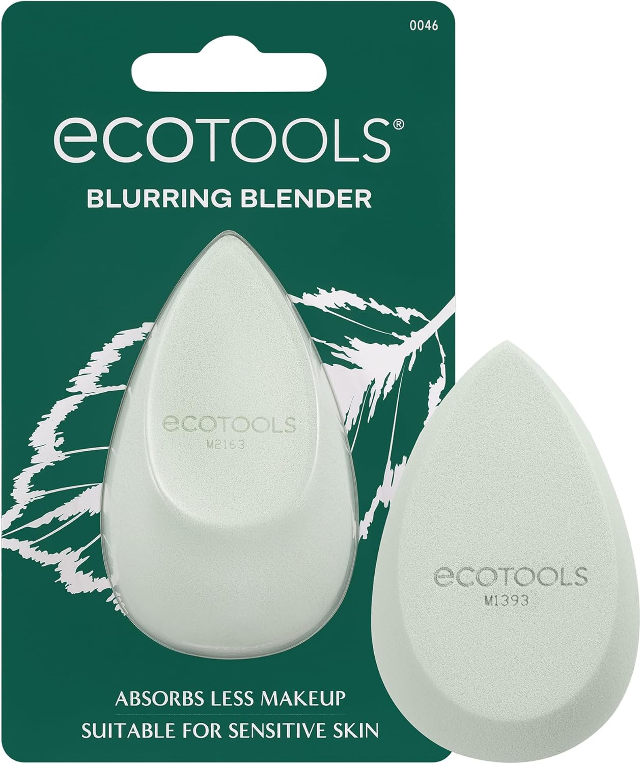 EcoTools Blurring Blender Makeup Sponge, Makeup Blending Sponge For Blurred Skin, For Liquid & Cream Foundation, Cloud Coverage Memory Foam, Eco Friendly, Latex Free, Cruelty-Free & Vegan 1 Count