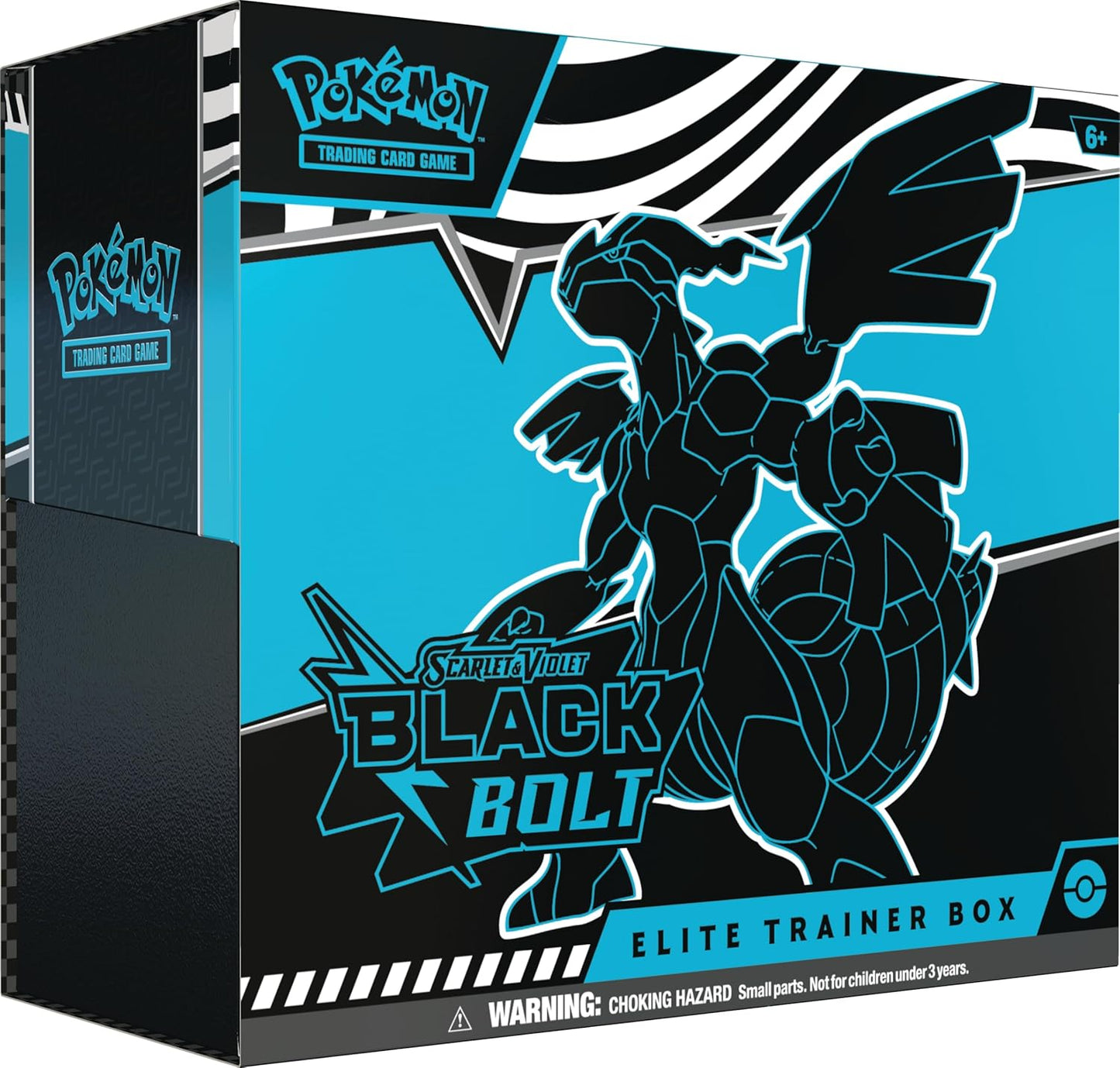 Pokémon TCG: Scarlet & Violet—Black Bolt Elite Trainer Box – Zekrom (1 Full-Art Thundurus Promo Card, 9 Boosters & Premium Accessories)