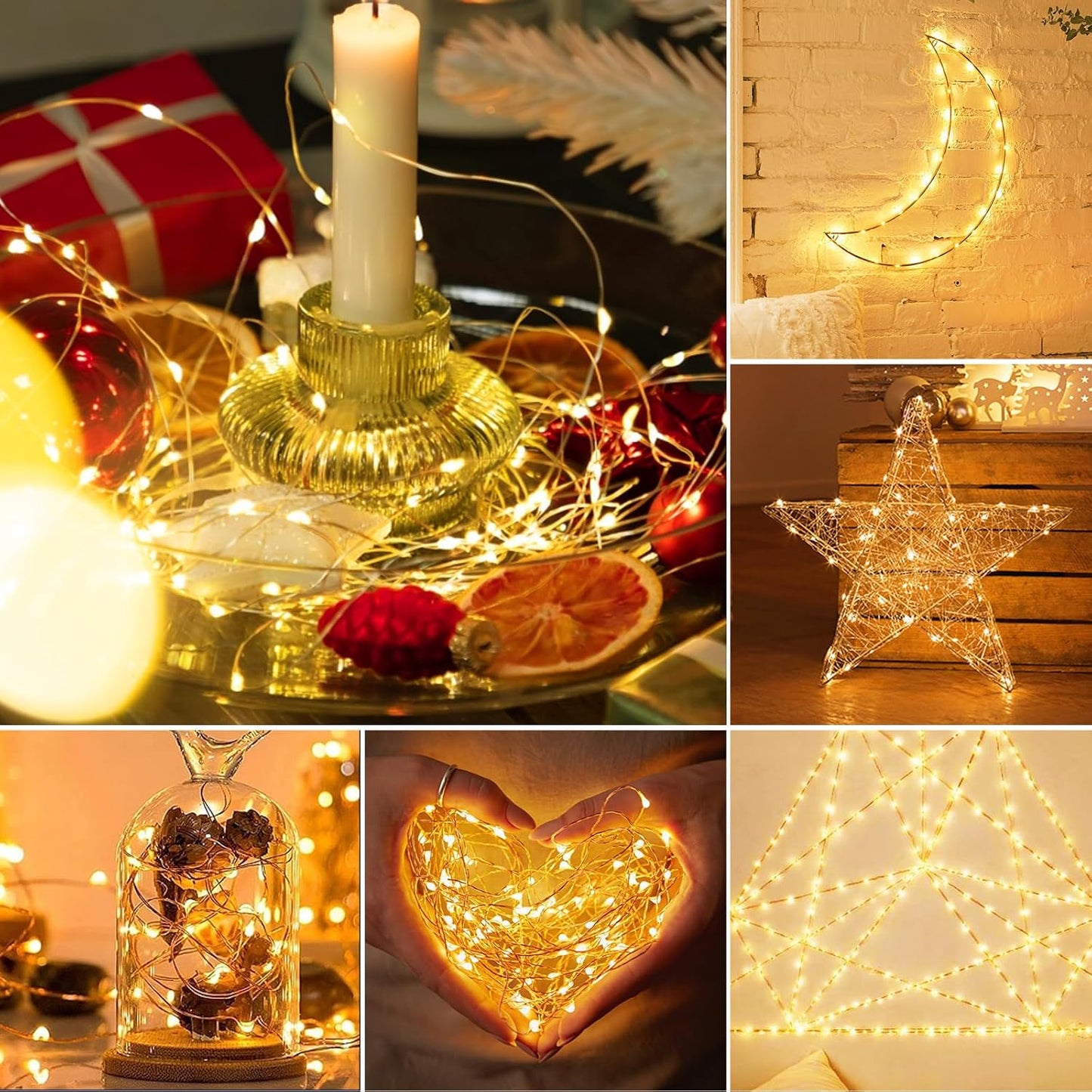 litogo Battery Fairy Lights Indoor with Timer, 3M 30LED String Lights Battery Operated, Waterproof Copper Wire Christmas Lights for Outdoor Bedroom Party Wedding Decorations, Warm White