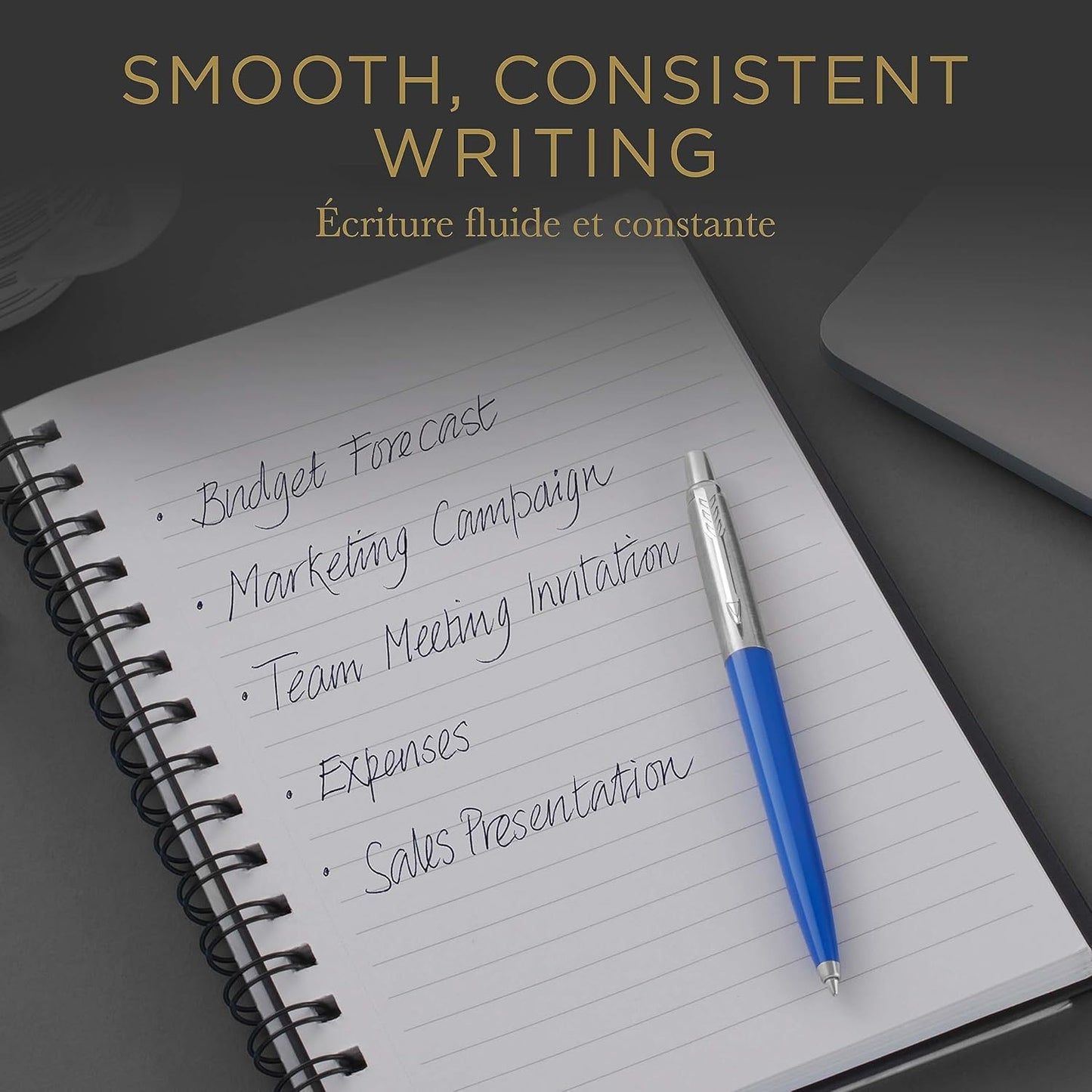 Parker Ballpoint Pen Refills | Medium Point | Black QUINKflow Ink | 2 Count