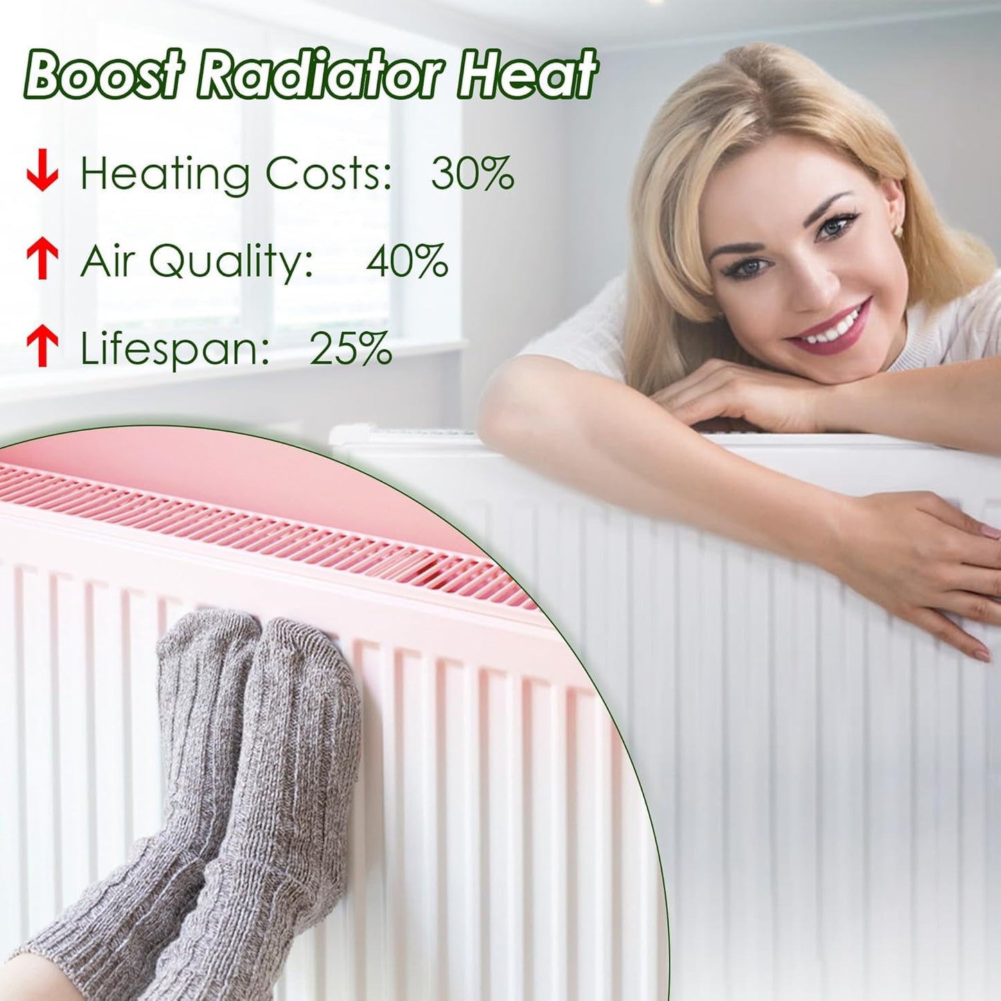 Radiator Cleaner Brush Thin Long 81cm Boar Bristles, Radiator Duster Brush Long Thin Bendable Flexible with Easy Grip Handle, Radiator Brushes for Cleaning Dust Inside Vanes and Backside