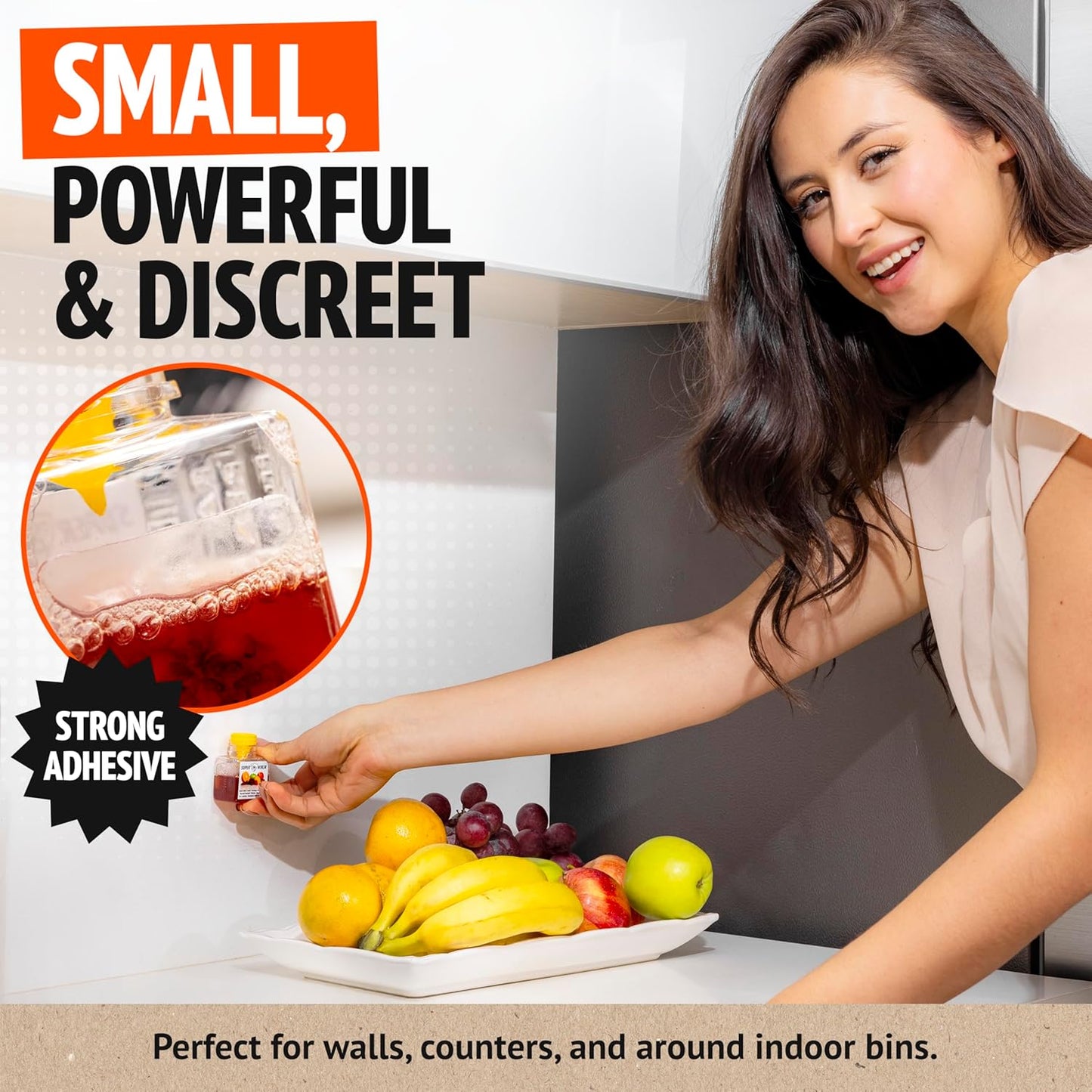 Super Ninja Fruit Fly Trap - 2 pack, Highly Effective Fruit Fly Killer for Home & Kitchen, Up to 3 Weeks of Performance per Bottle, Child & Pet Friendly