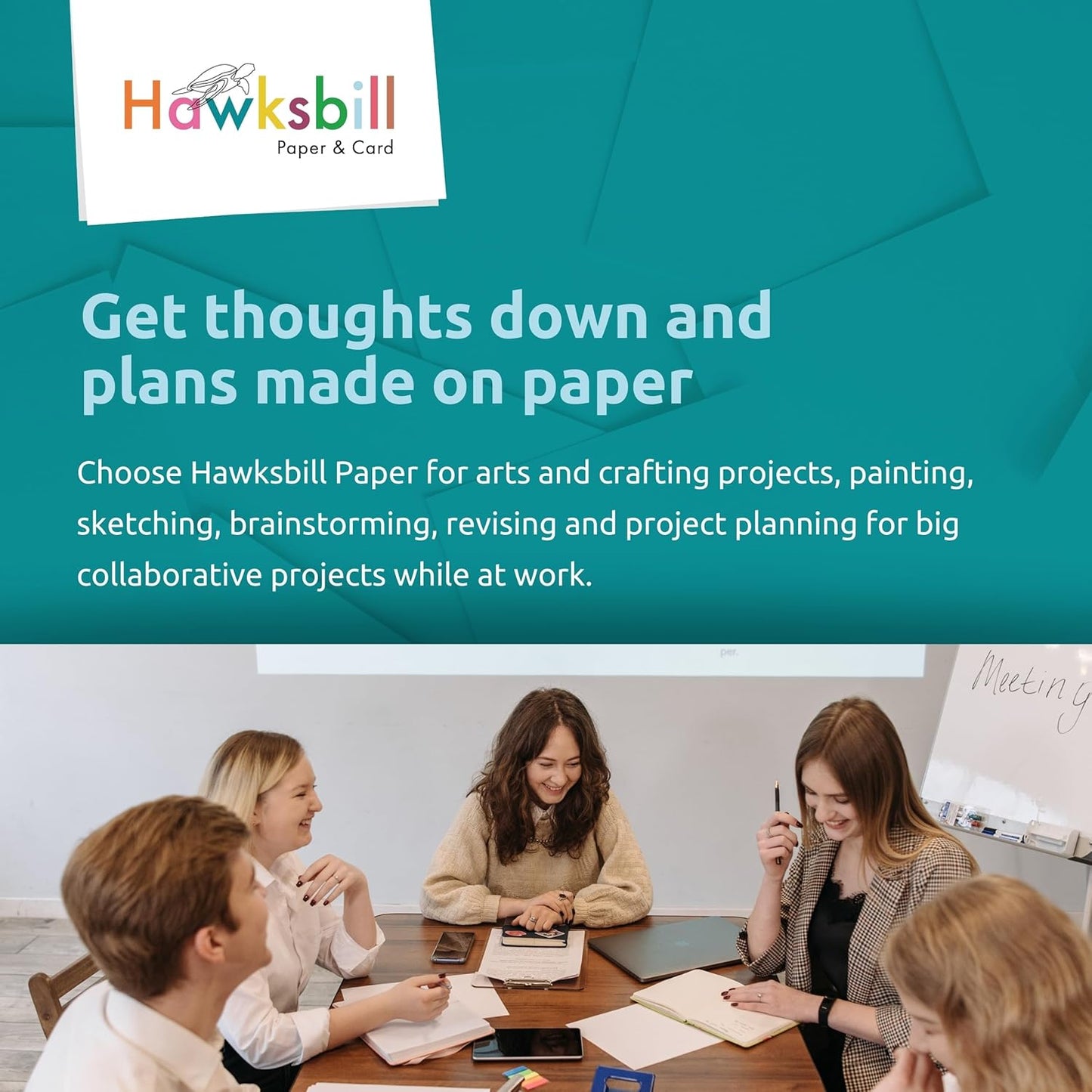 Hawksbill White Copy Paper 80 GSM A4 100 Sheet Pack of Premium Paper for Copier Use, Printing at Office & Home