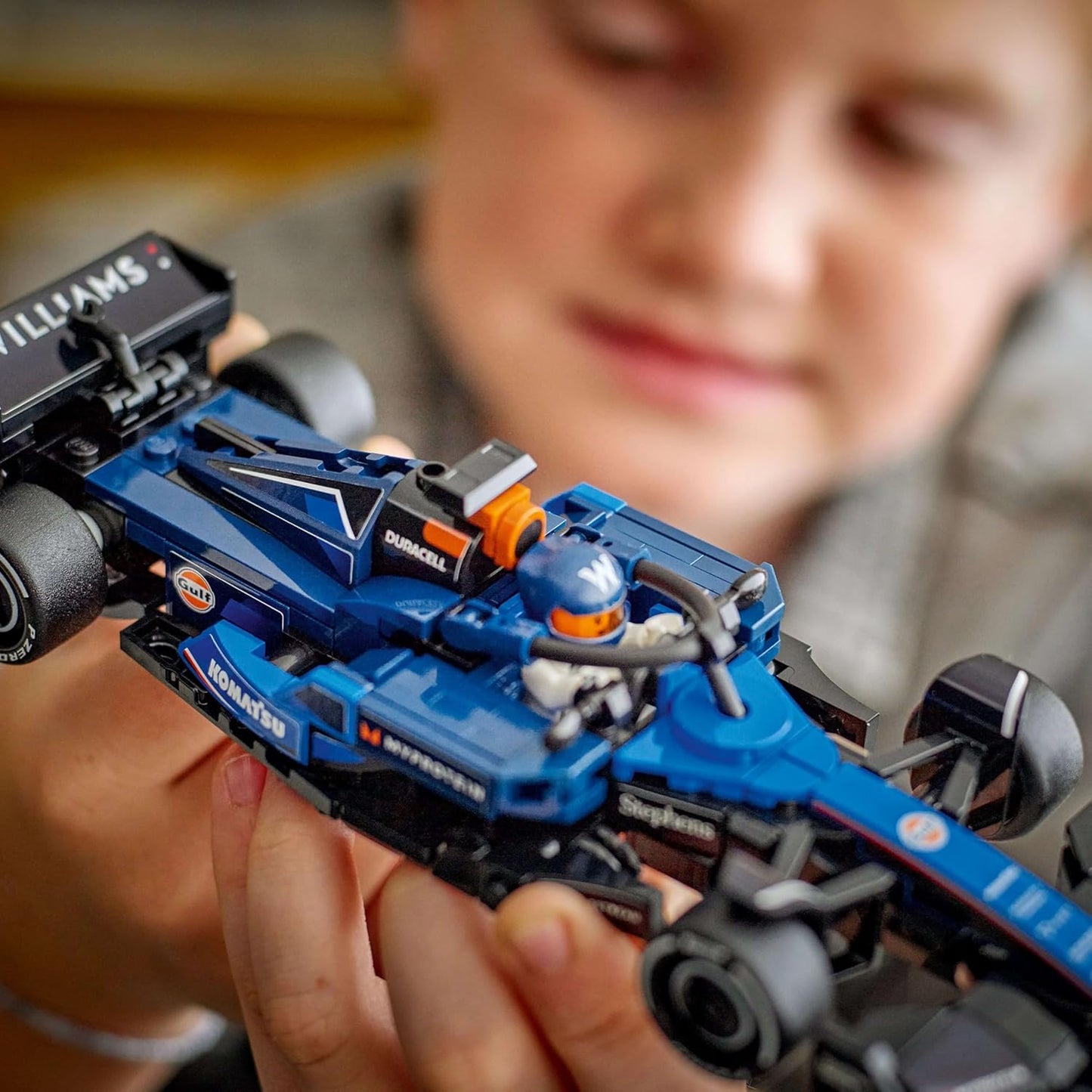 LEGO Speed Champions Williams Racing FW46 F1 Race Car Toy with a Collectible Formula 1 Driver Minifigure - Model Kits for 10+ Year Old Boys & Girls or Adult Motorsport Fans 77249