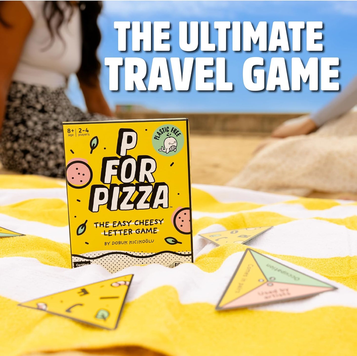 Big Potato P for Pizza Travel Game: Fast-Paced Family Card Game for Kids & Adults | Fits In Your Pocket - Play Outdoors